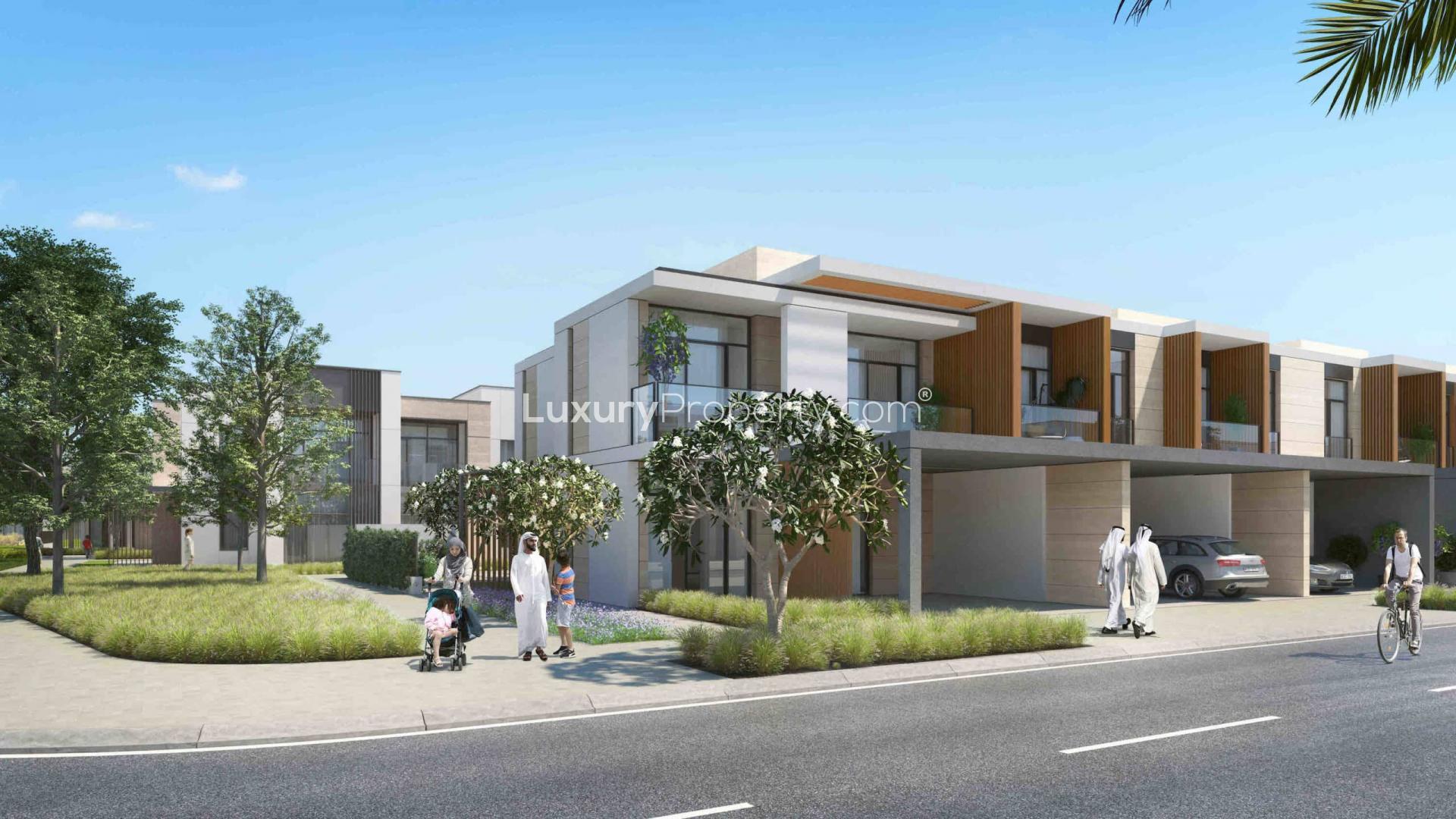 Modern townhouse in Ruba, Arabian Ranches 3, with landscaped surroundings and nearby amenities