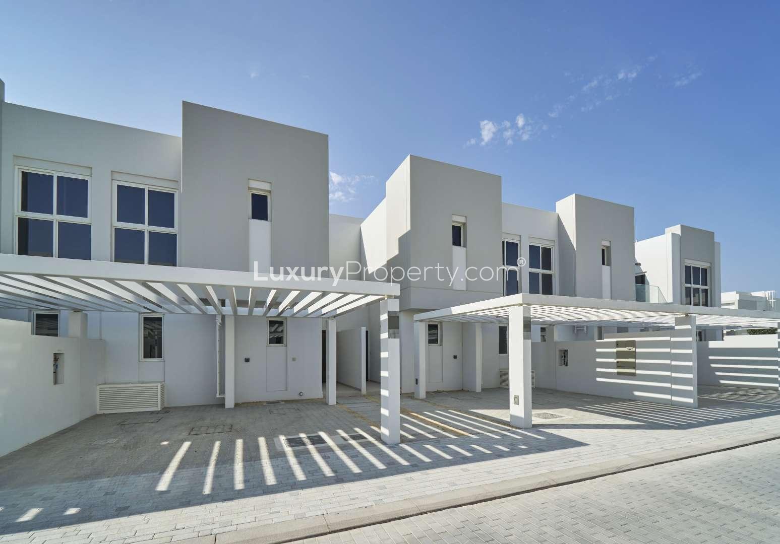Spacious living area in 3-bedroom townhouse for sale, Arabella 3, Mudon, with modern finishes