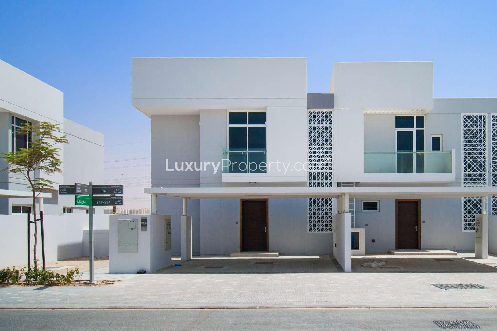 Interior hallway and staircase in three-bedroom townhouse, Arabella 2, Mudon, for sale