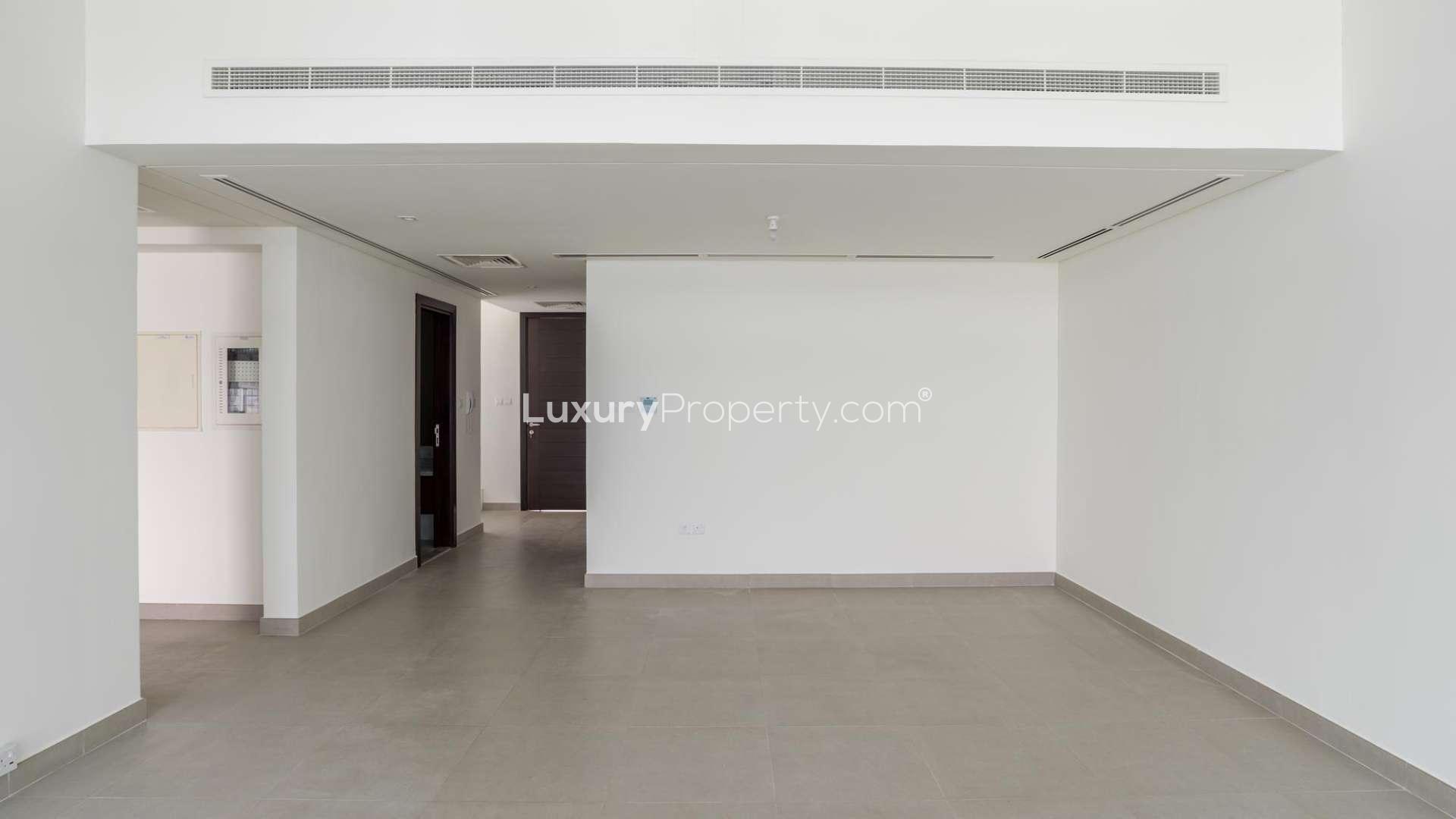 Front view of Type A single row villa in Arabella Townhouses, Mudon for sale