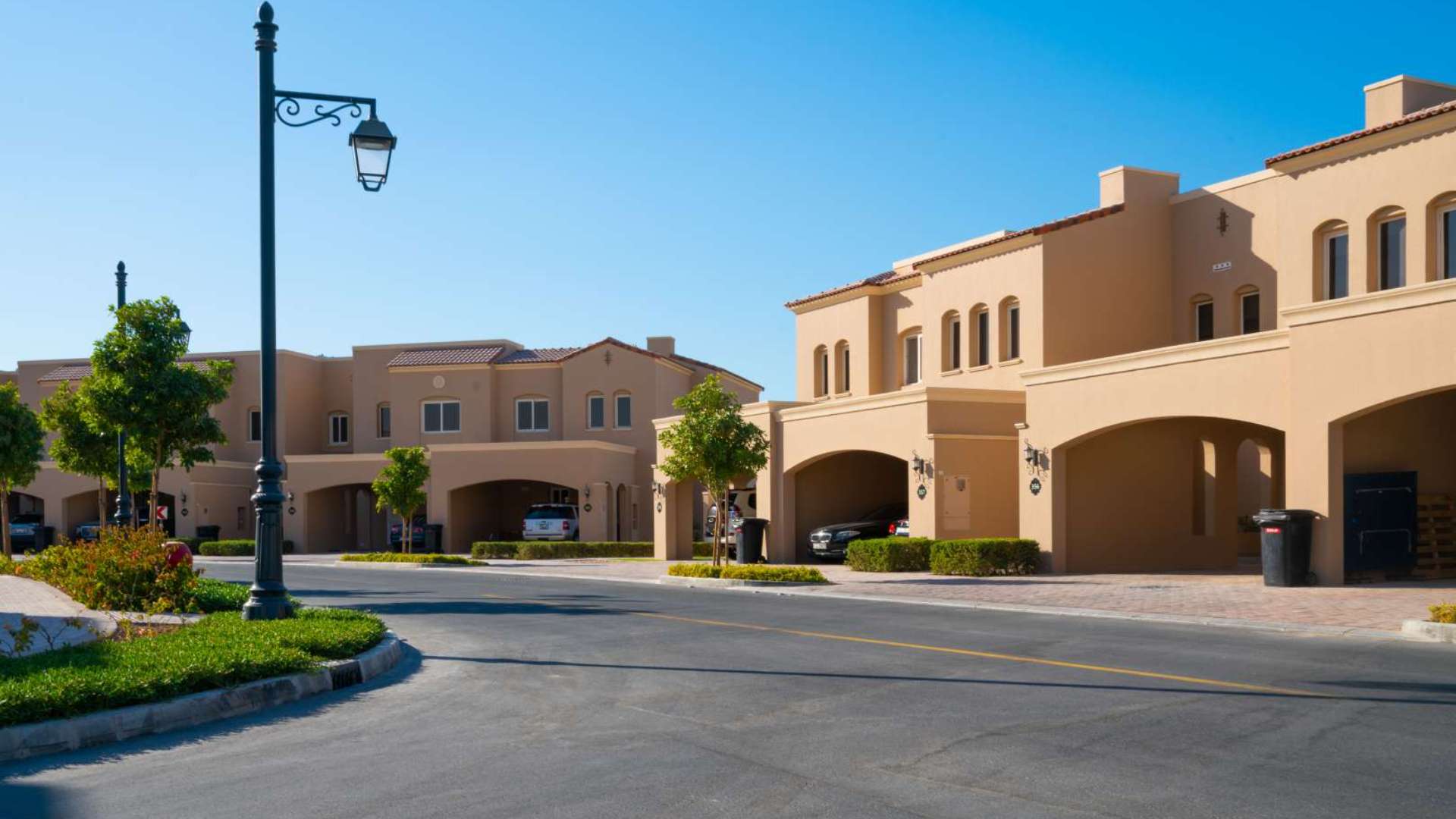 Stunning 3-bedroom townhouse exterior in Bella Casa, Serena community, for sale