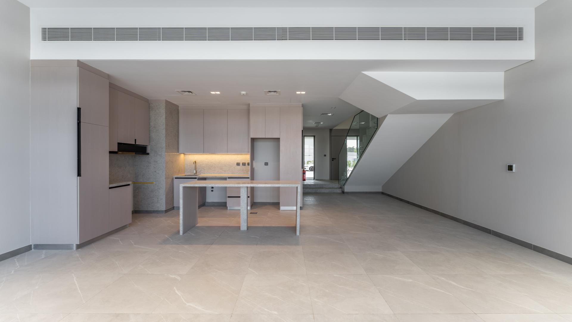 Brand-new townhouse kitchen and living area in District 7, Mohammed Bin Rashid City