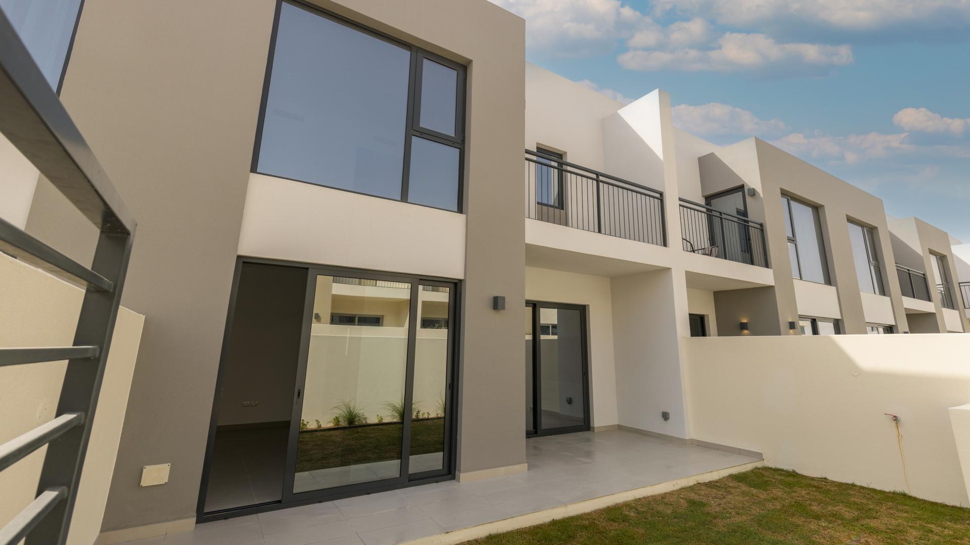 Bright living area with large windows in Camelia townhouse, Arabian Ranches 2 for sale