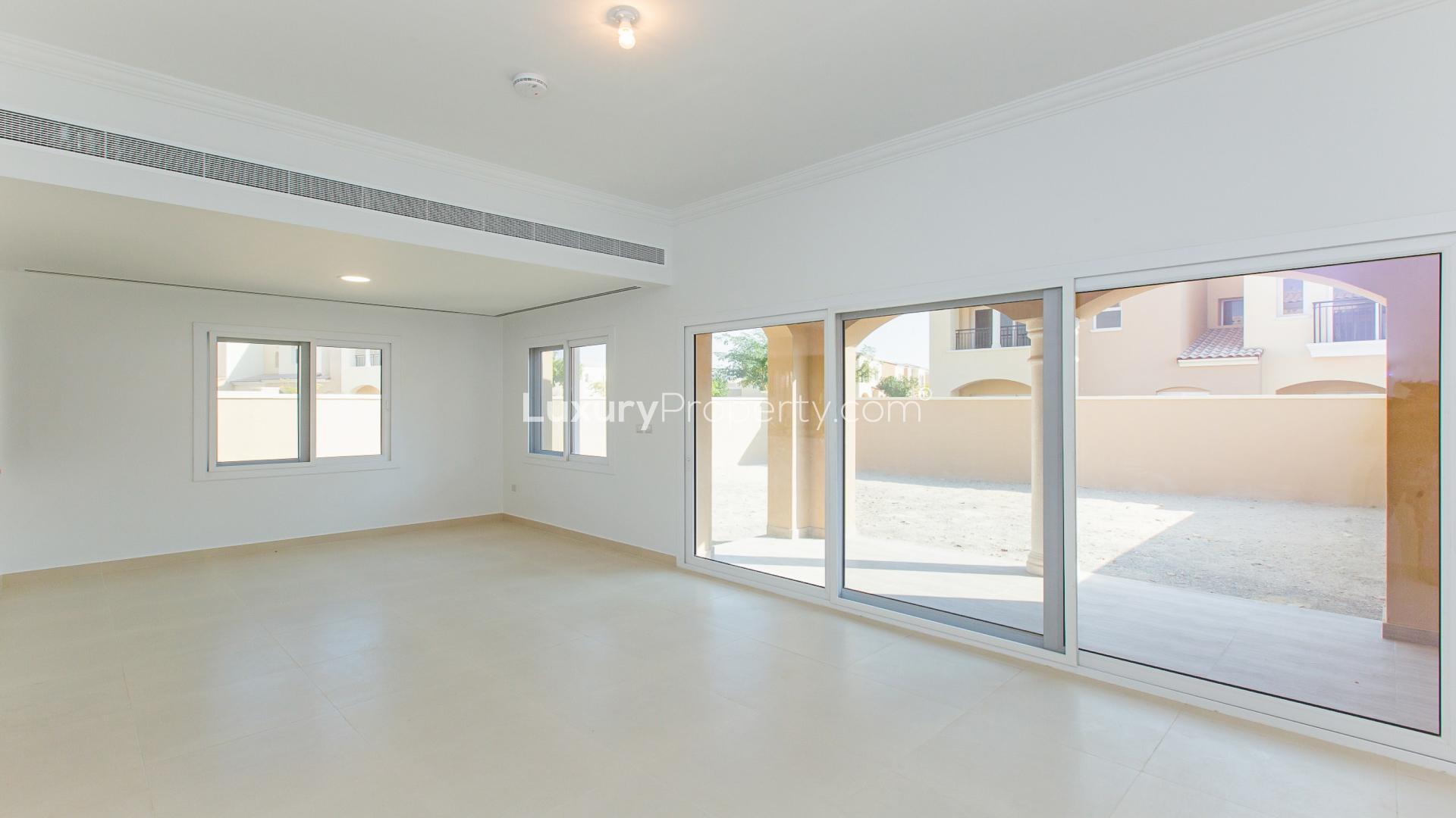Exterior view of 3-bedroom Type A townhouse for sale in Casa Dora, Serena