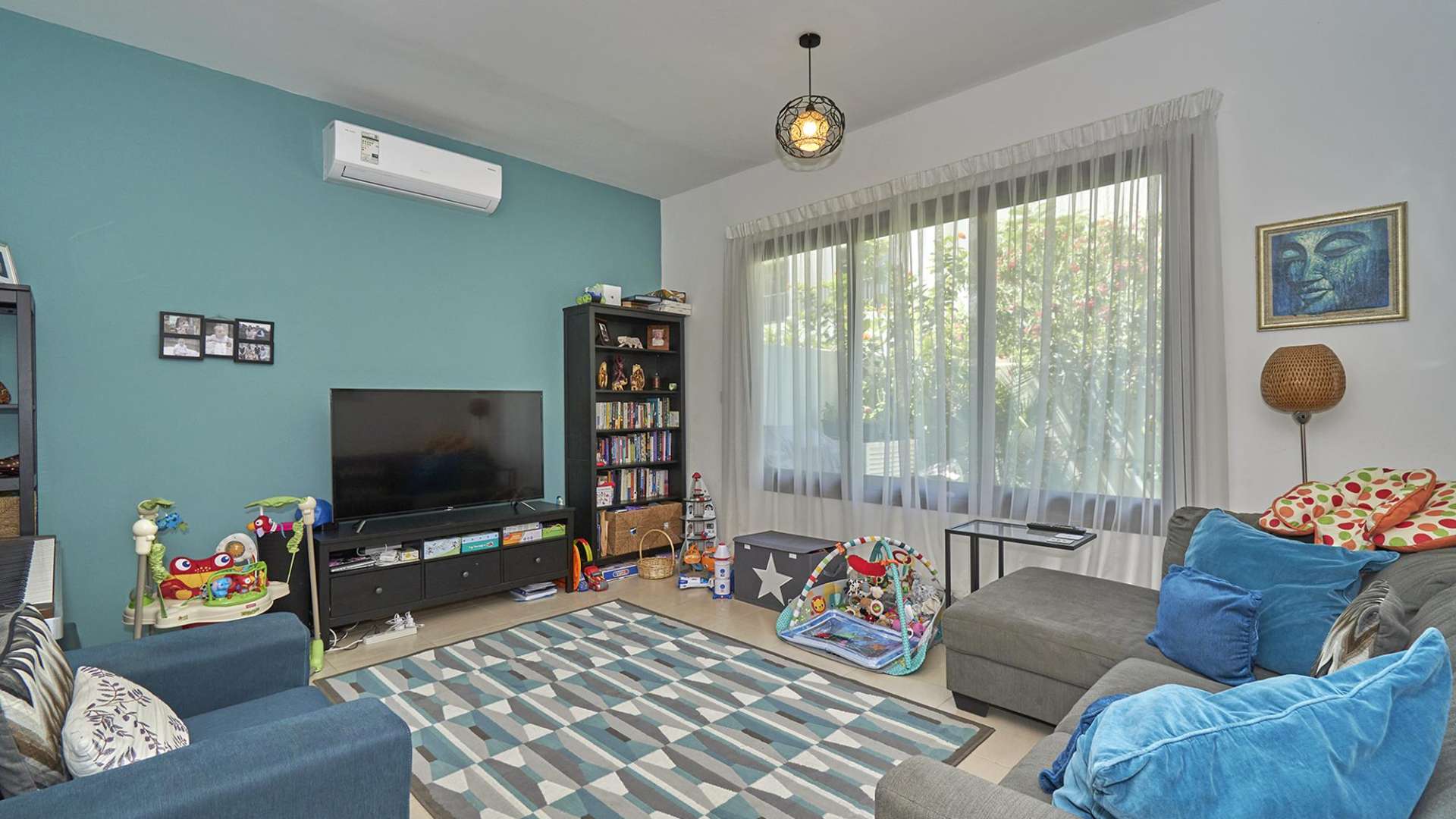 Living room in spacious 3-bedroom townhouse, Hayat Townhouses, Town Square, Dubai