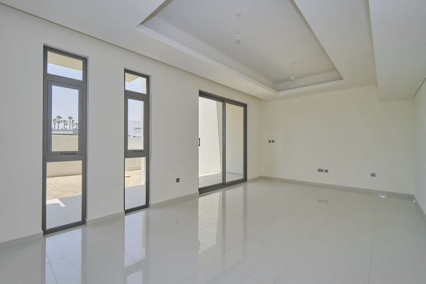 Bright, spacious living area in three-bedroom townhouse, Juniper, Damac Hills 2, Akoya