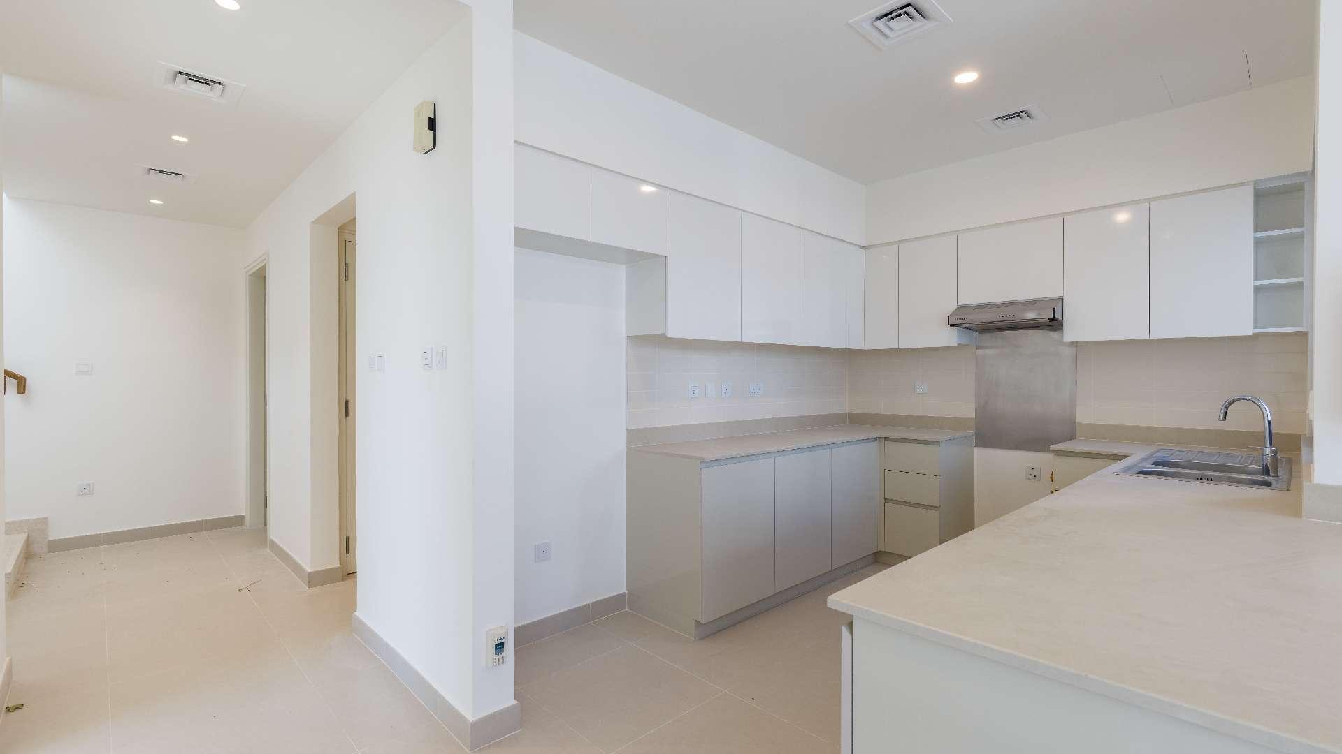 Exterior view of elegant 3-bedroom villa in Maple 3, Dubai Hills Estate