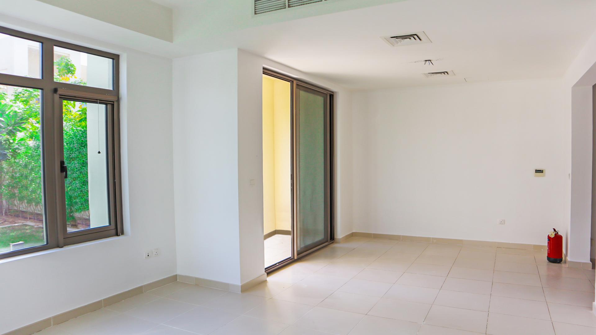 3-bedroom townhouse exterior in Mira Oasis, Reem Community, for sale, LP12134