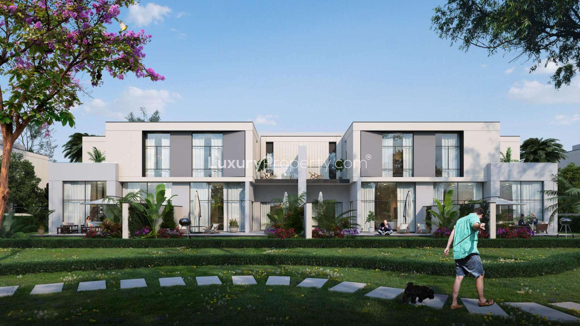 Contemporary townhouse in Murooj Al Furjan with pool and playground view