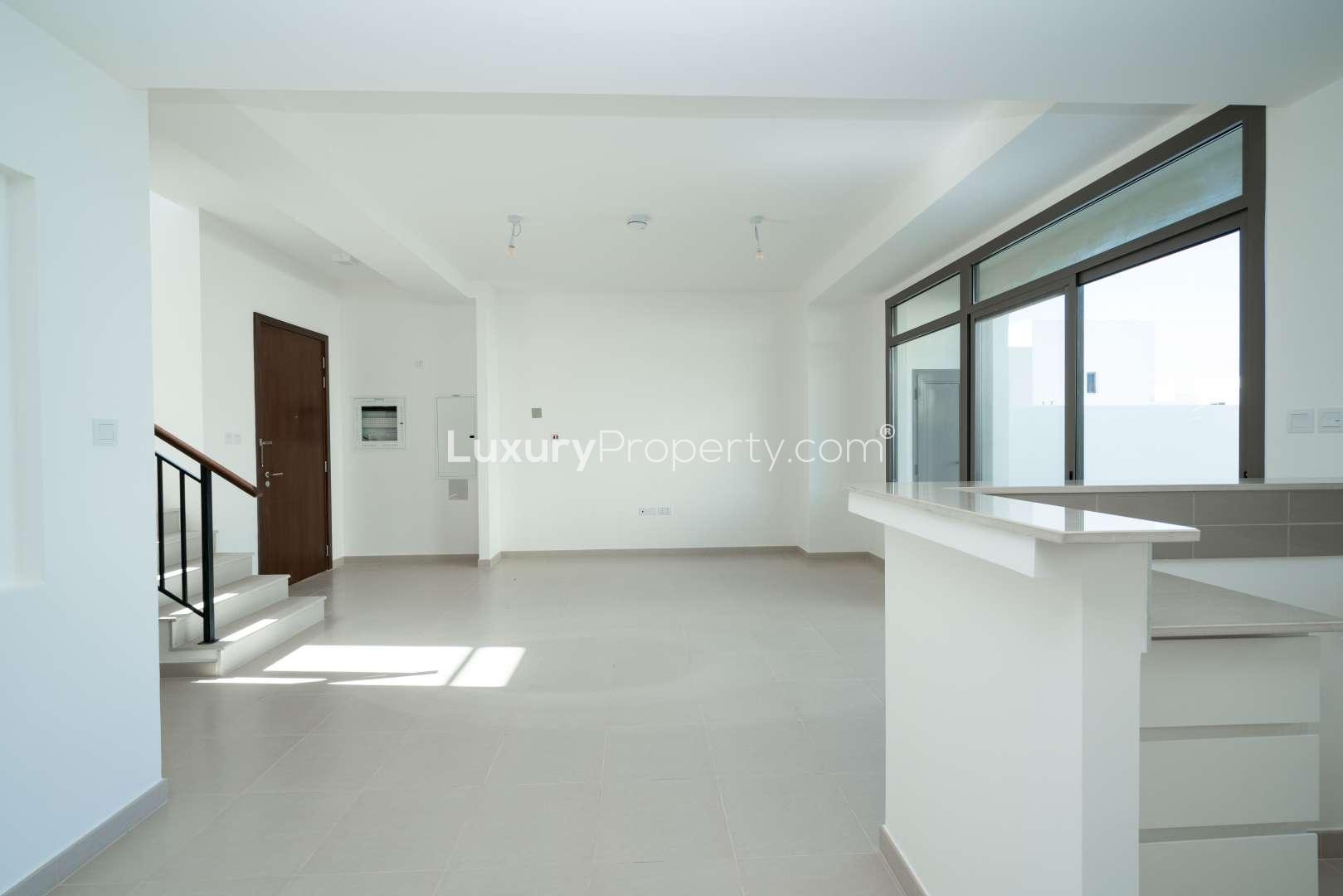 Modern kitchen in 3-bedroom townhouse for sale, Naseem Town Square, Dubai