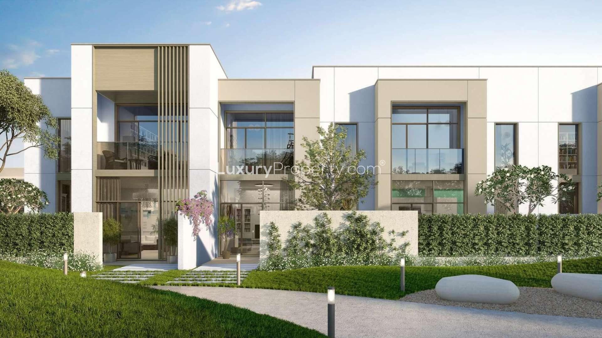 N/A,Modern 3-bedroom townhouse exterior in Ruba, Arabian Ranches 3, for sale