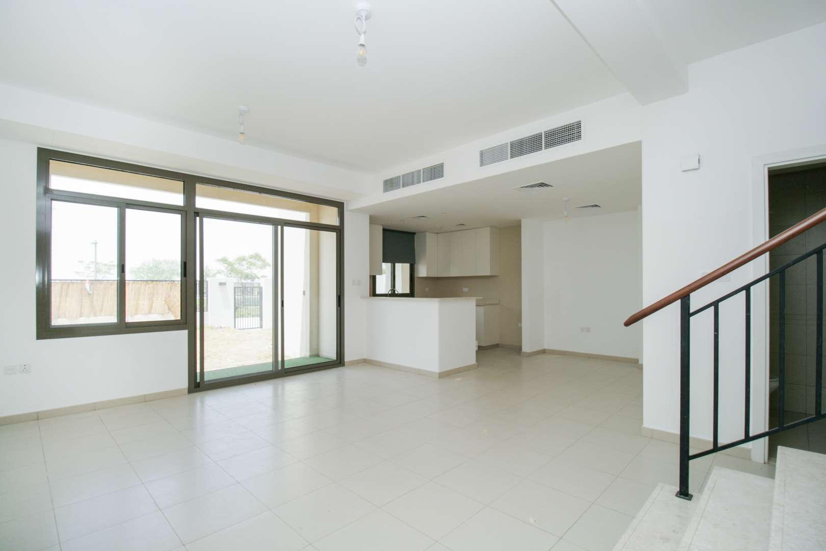 3-bedroom townhouse exterior in Safi, Town Square with private garden and balcony