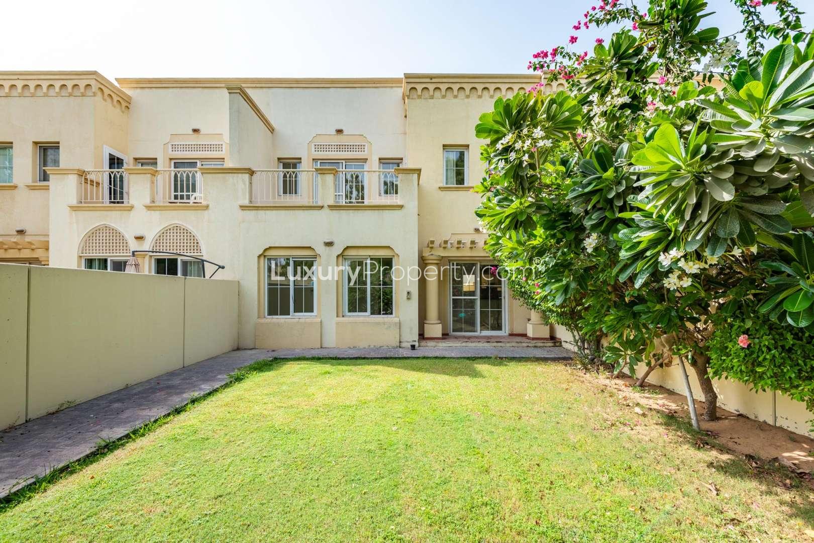 Vastu compliant townhouse with garden view in The Springs, available for sale