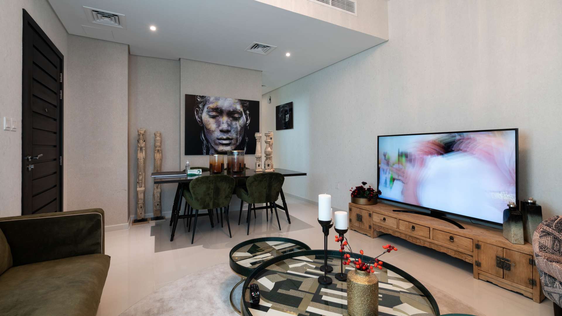 N/A,Elegant living room in Trixis townhouse, featuring modern decor and stylish furniture