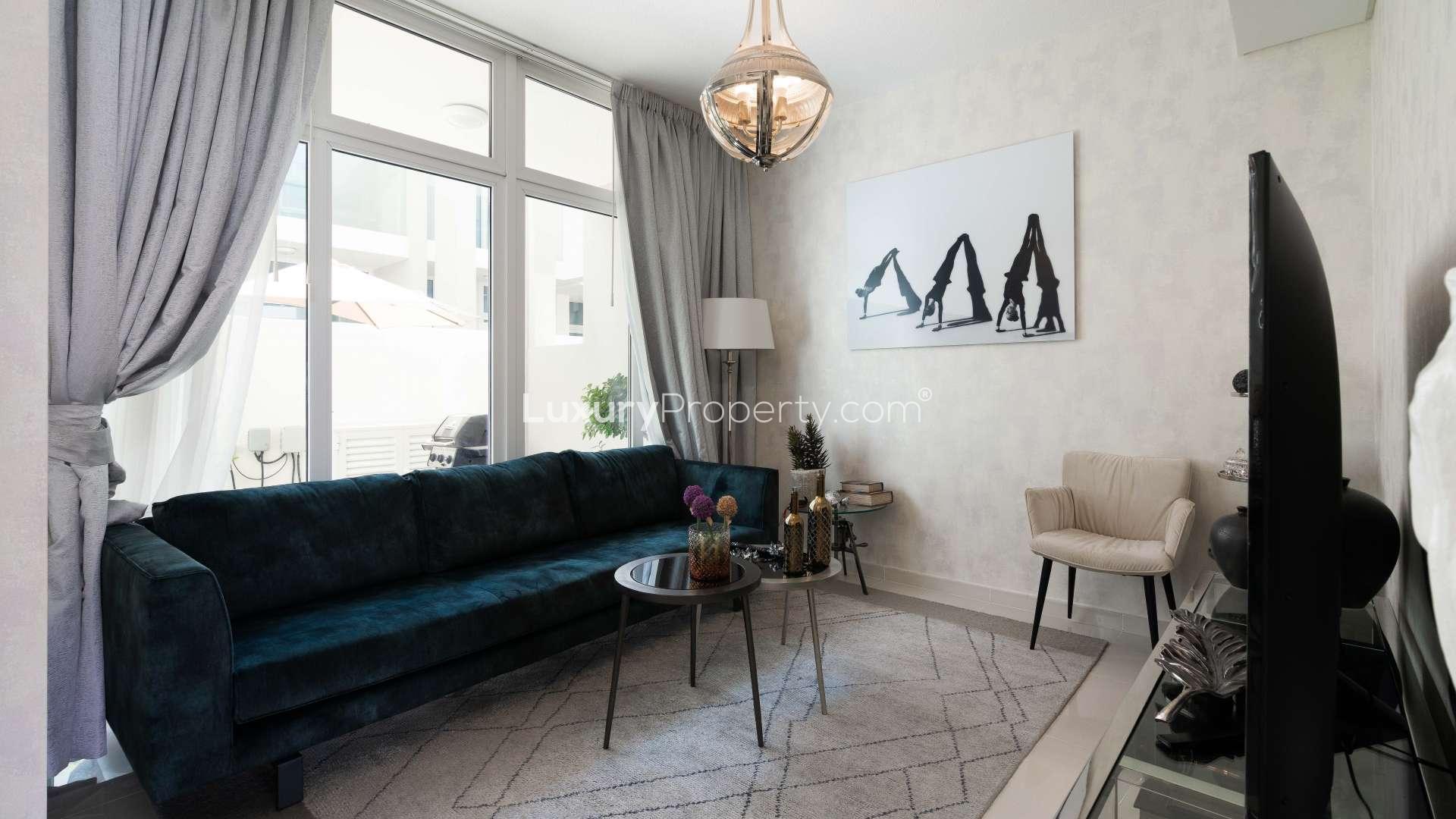 Brand new townhouse with garden in Damac Hills 2, Vardon community, exterior view