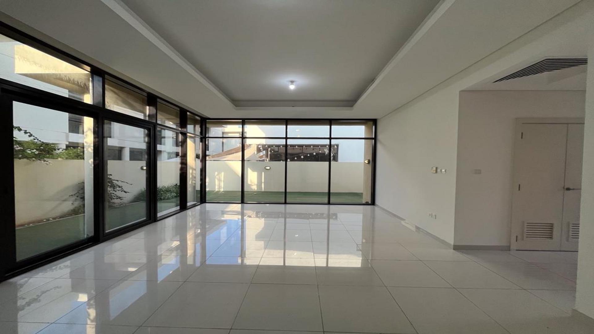 Exterior view of elegant 3-bedroom villa for rent in Richmond, Damac Hills