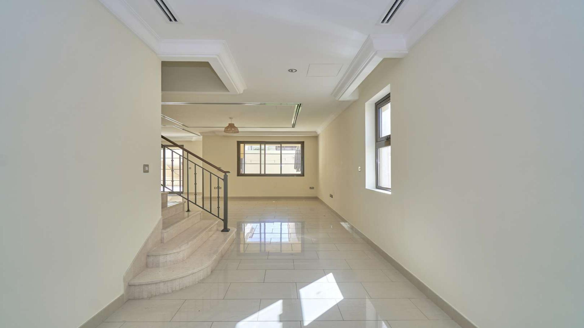 Spacious villa exterior with landscaped garden in Casa, Arabian Ranches 2 for rent