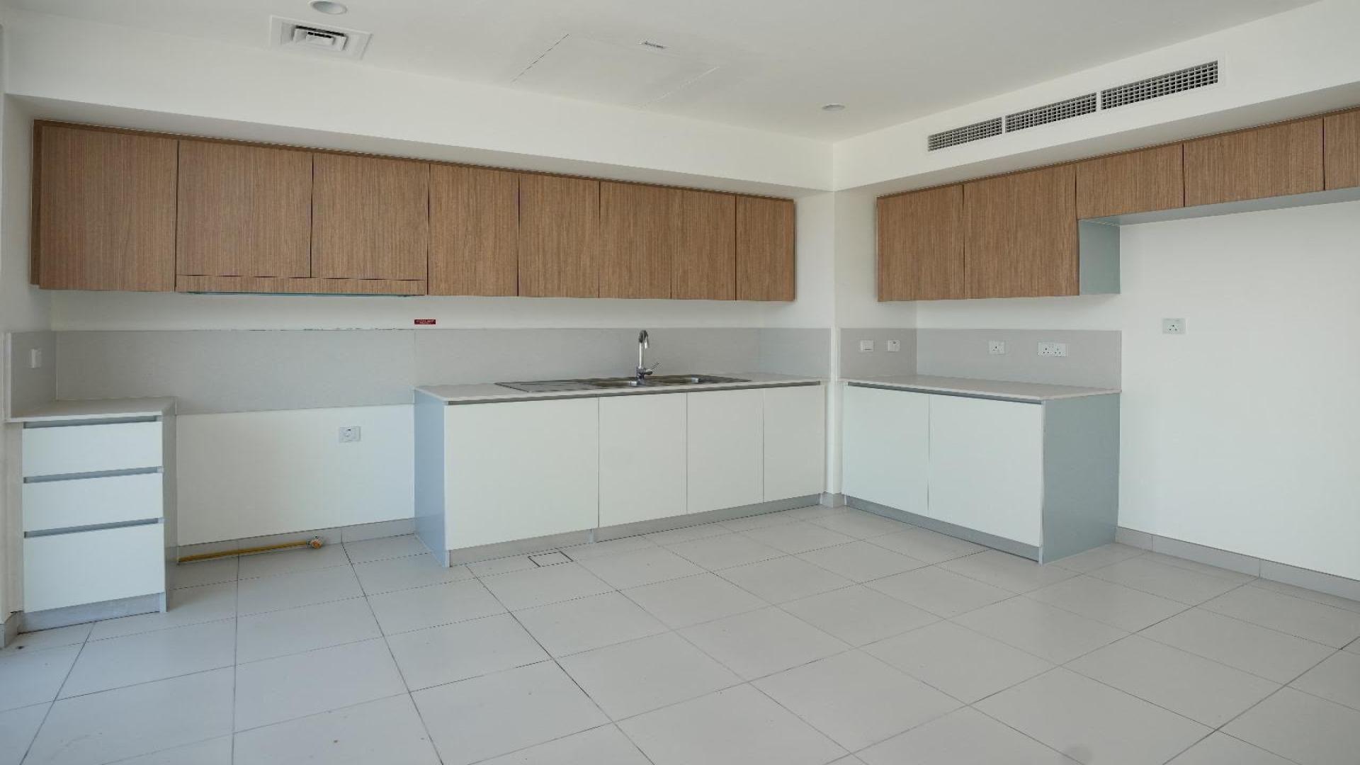 Bright living room with large windows in Parkside villa, Emaar South, for rent