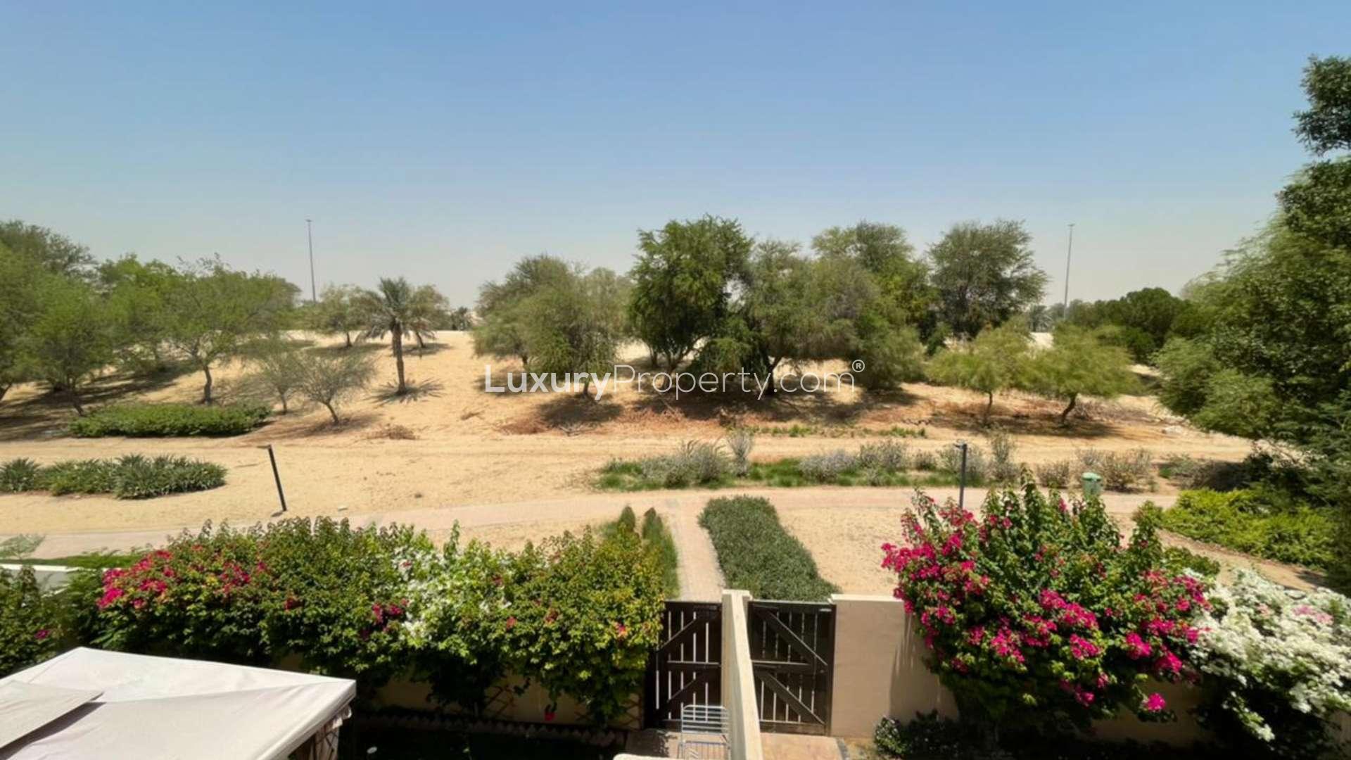 Modern kitchen in 3-bedroom townhouse for rent in Al Reem, Arabian Ranches