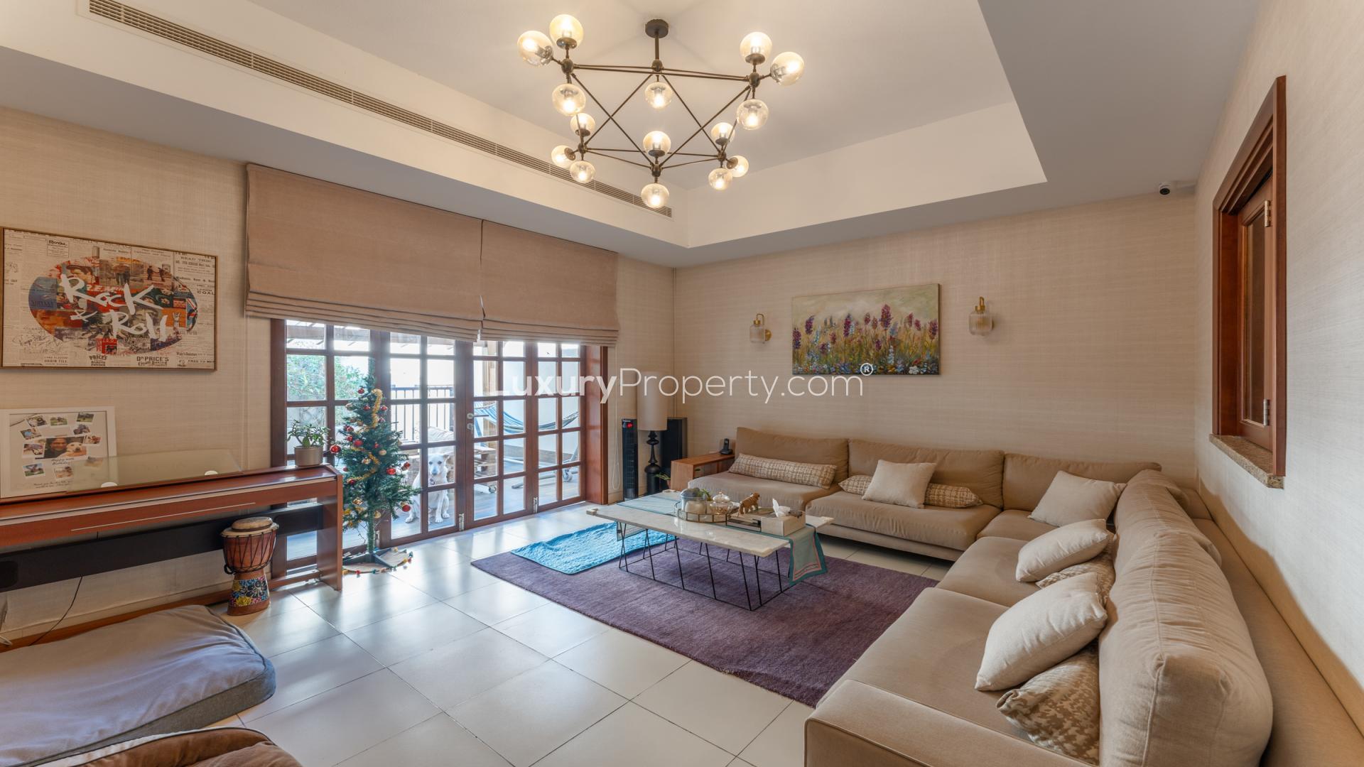 Front view of elegant 4-bedroom villa for rent in Mira, Reem community