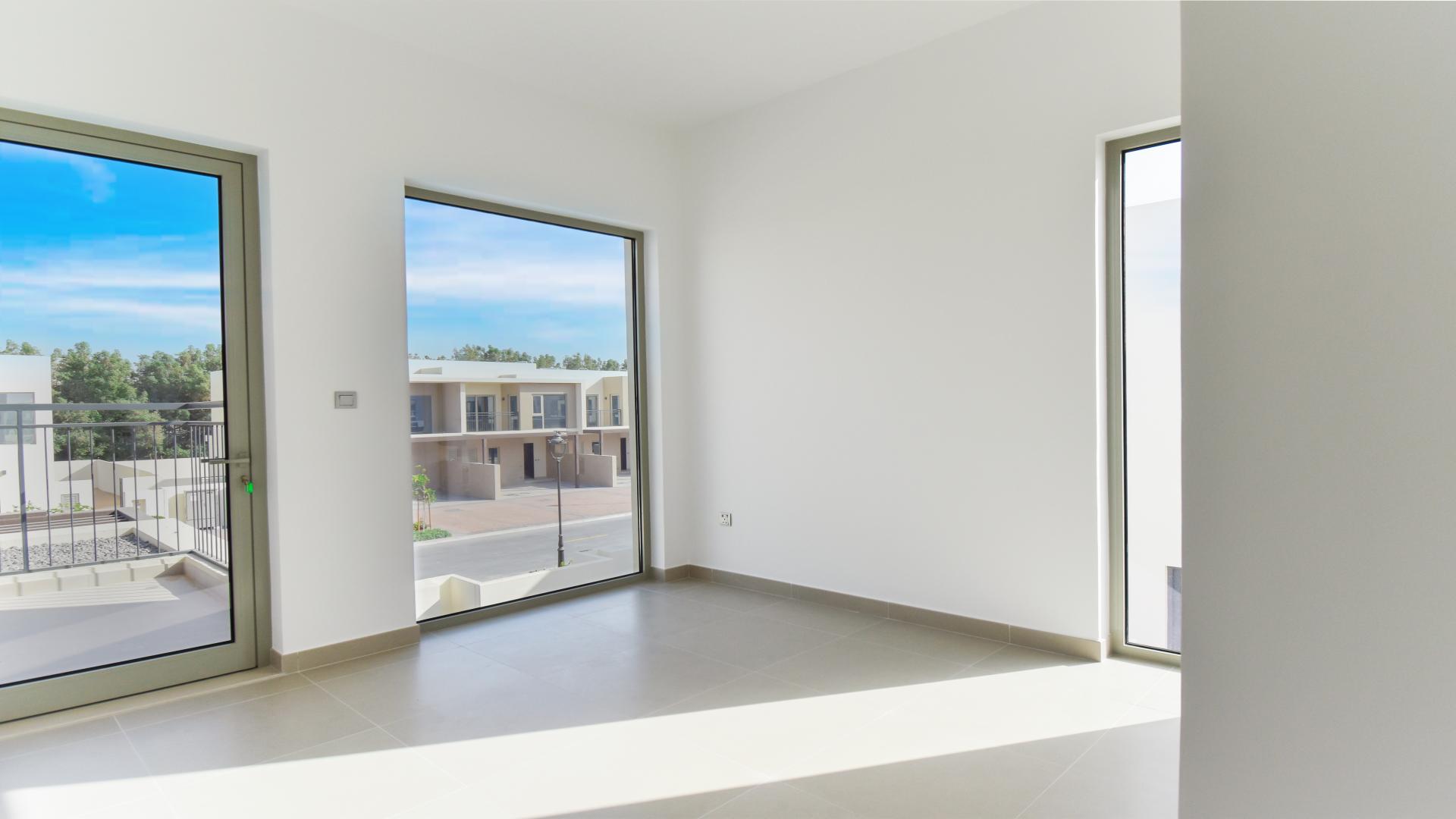 Balcony view of townhouse in Camelia, Arabian Ranches 2, available for rent