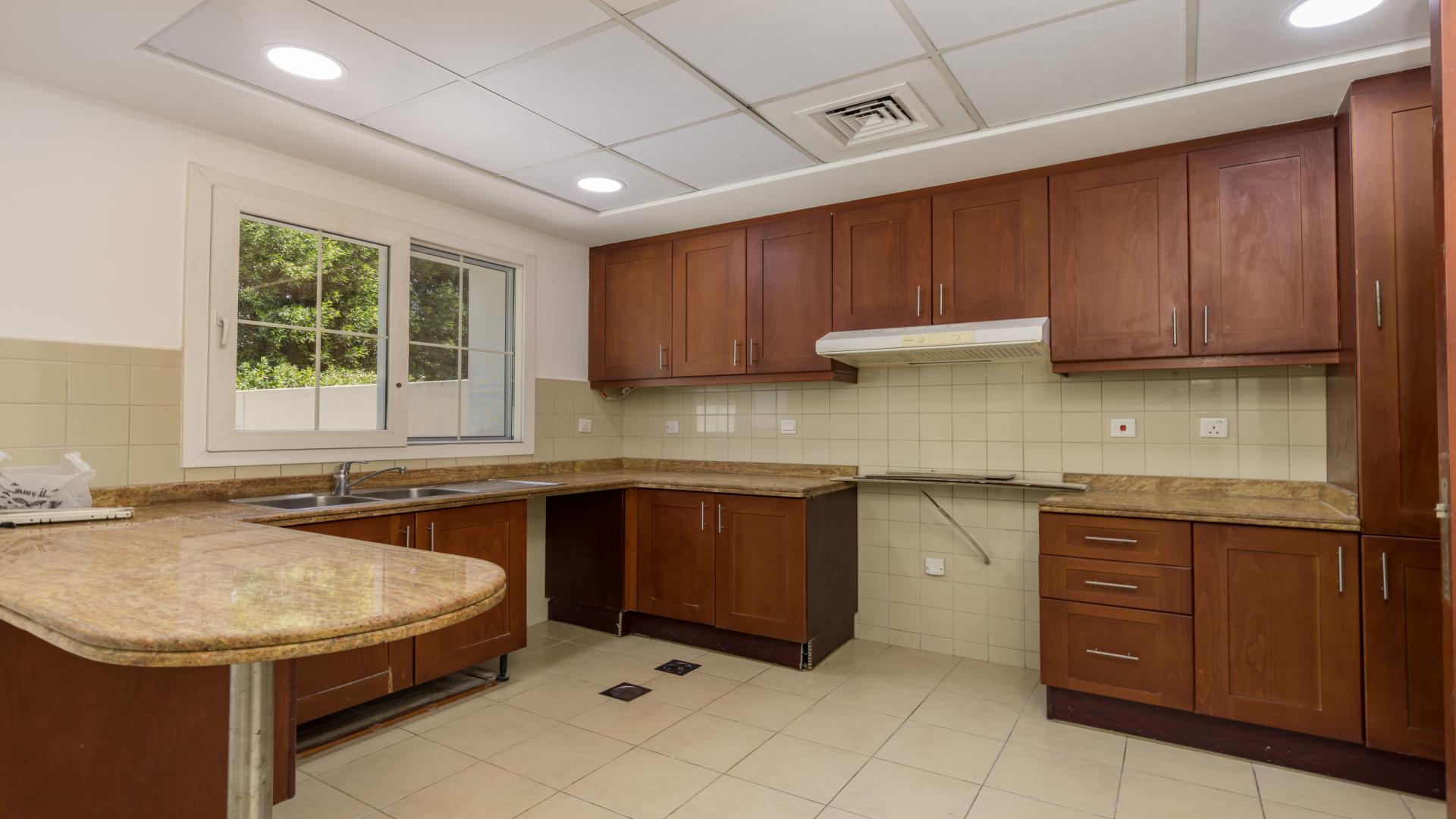 "Staircase and hallway in immaculate 3M villa for rent, Ghadeer, The Lakes community.",Bright living area in 3-bedroom villa, Ghadeer, The Lakes, for rent