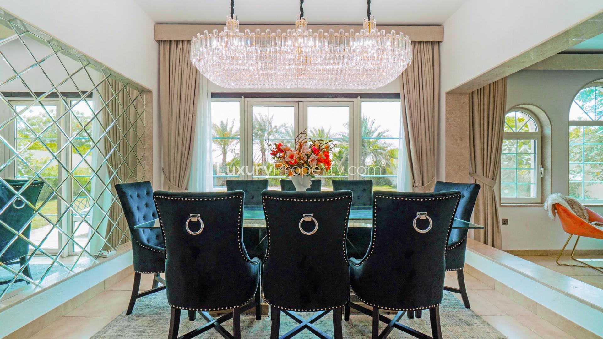 Balcony view of furnished villa for rent in Legacy, Jumeirah Park community