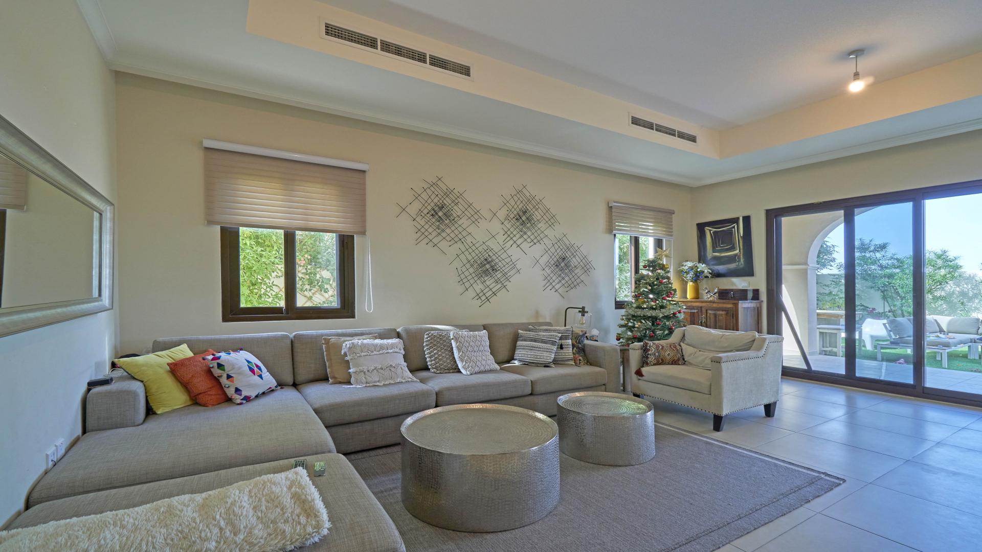 Detached 3-bed villa exterior with garage in Arabian Ranches 2, Lila community
