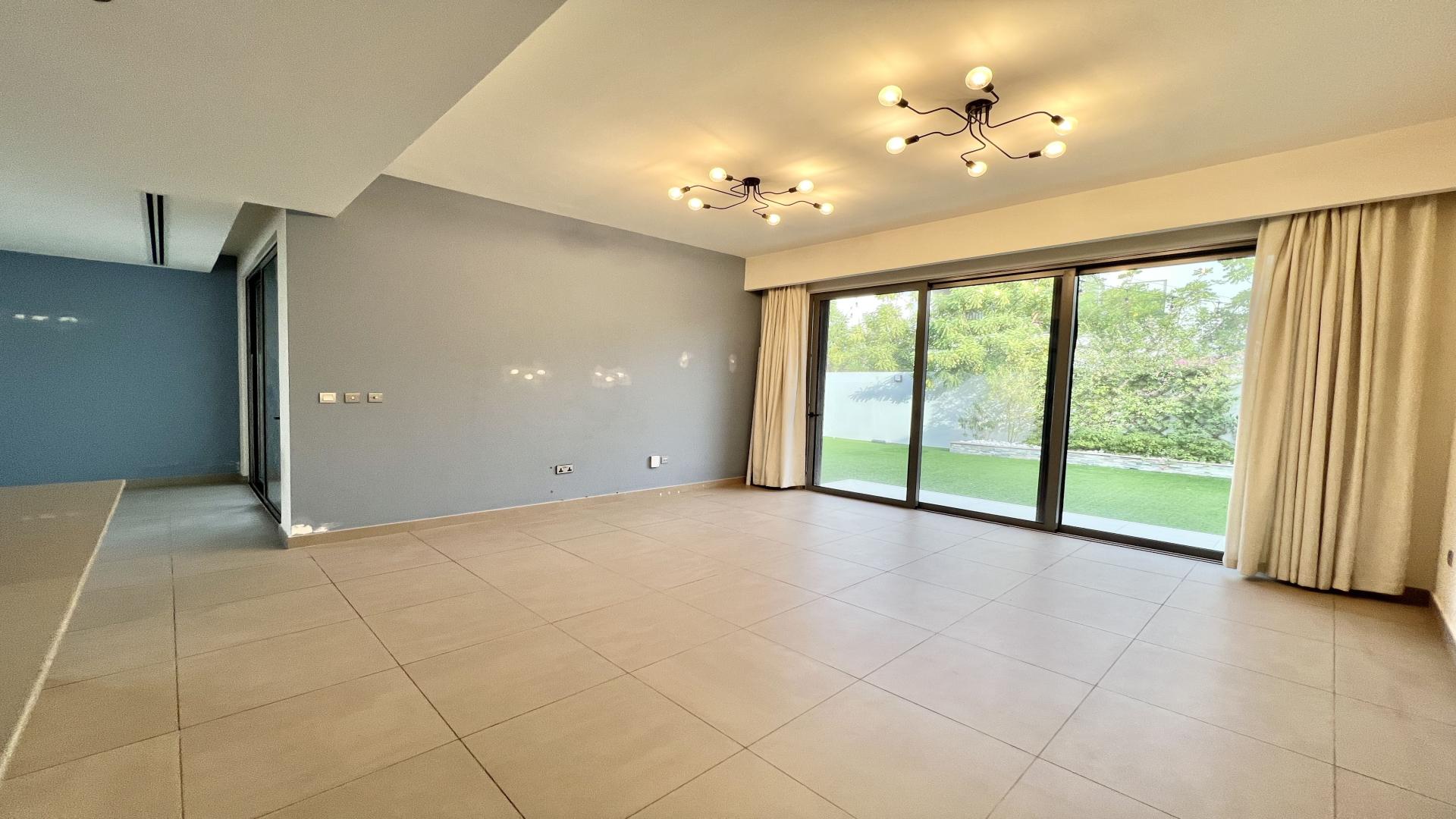 Luxurious garden view of 3-bedroom villa in Sidra Villas, Dubai Hills Estate