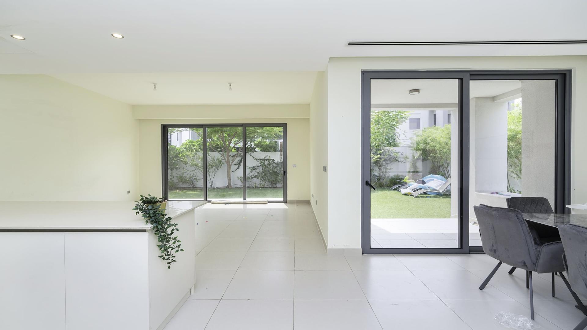 Modern 3-bedroom villa exterior in Sidra Villas, Dubai Hills Estate, available for rent July 15th