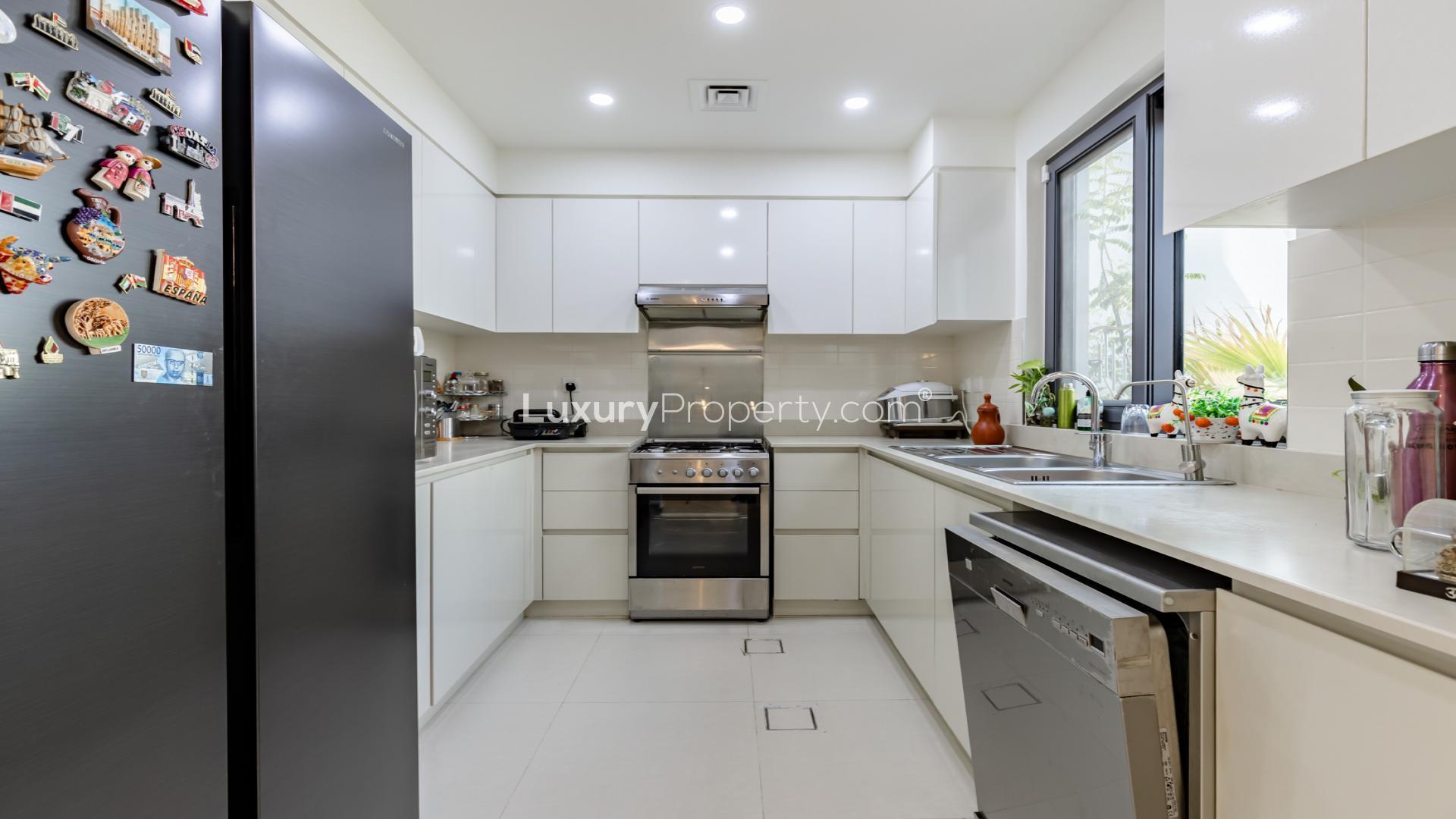 Upgraded Maple 3 villa garden view, lush greenery, Dubai Hills Estate, rental property