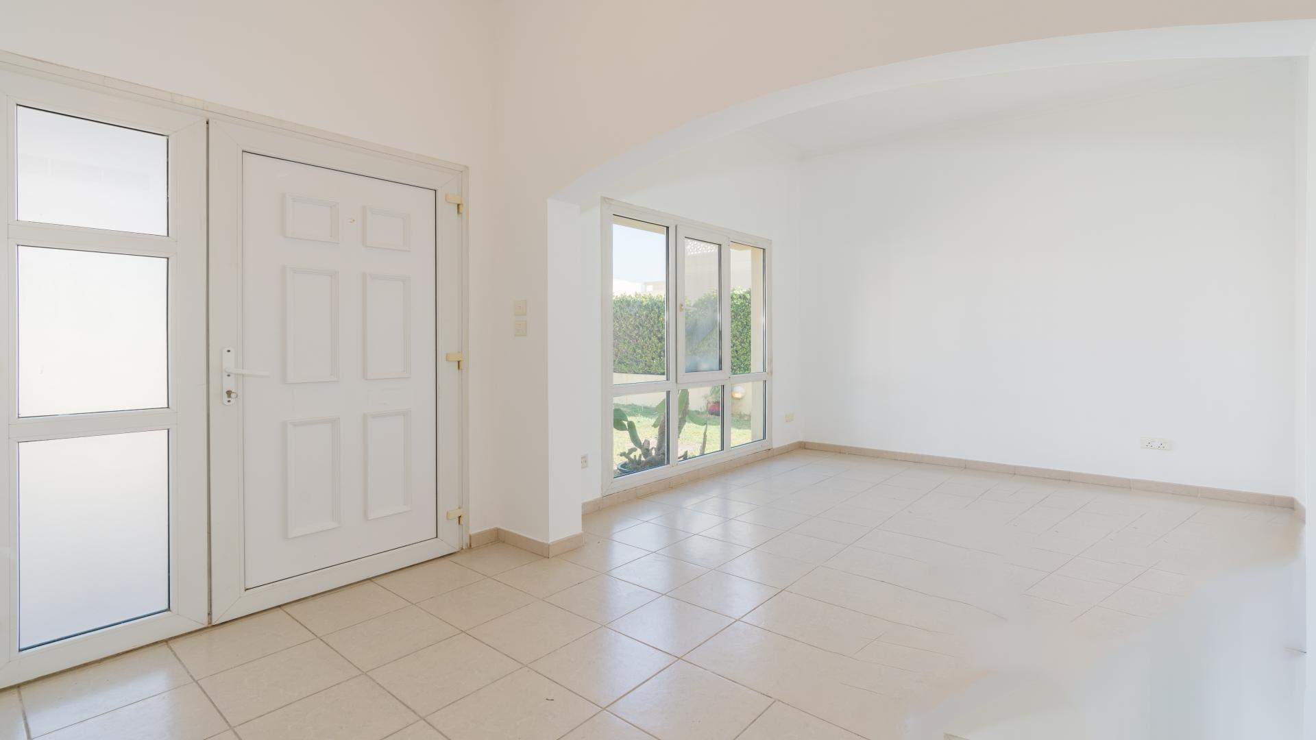 Spacious terrace view of villa in Meadows 9, Emirates Living, Dubai real estate