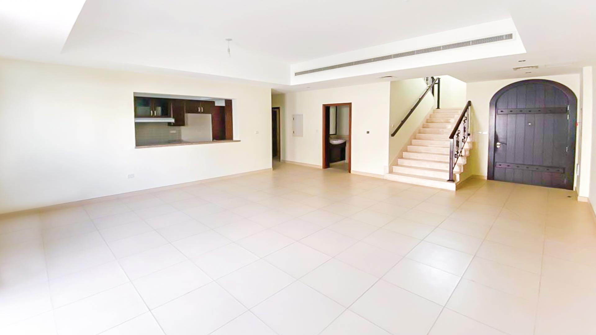 Balcony view of villas in Mira, Reem community, spacious family home for rent