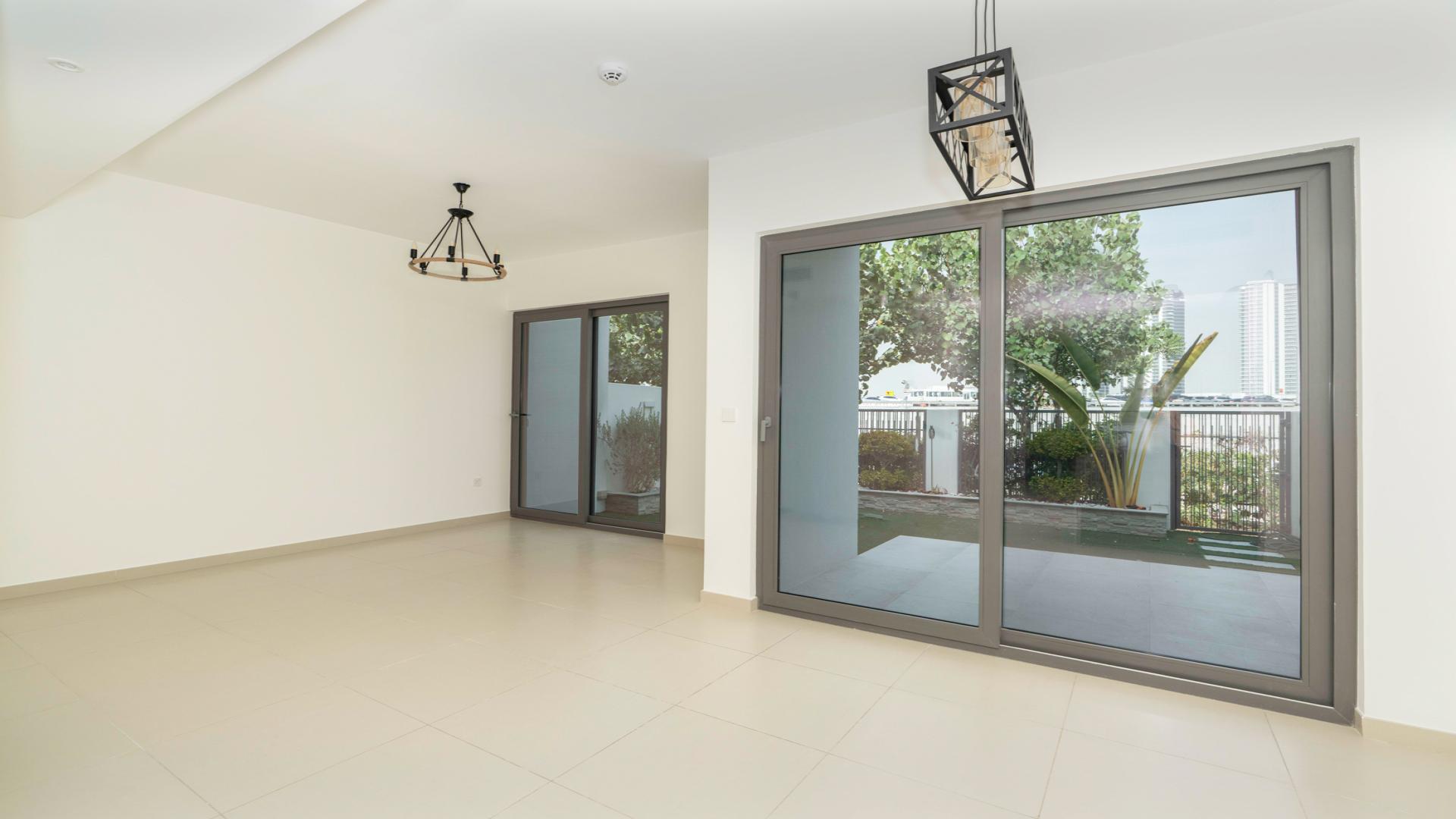 Modern 3-bedroom villa exterior in Elan, Tilal Al Ghaf, available for rent