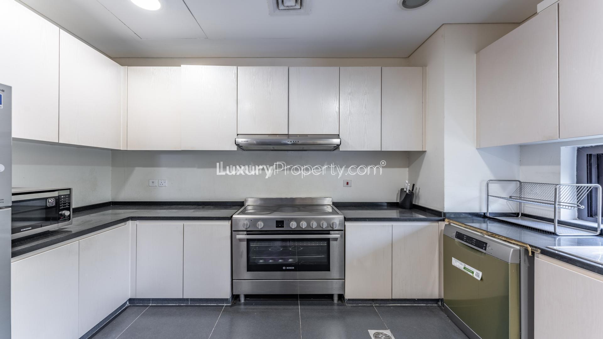 Luxurious living room in 3-bedroom villa for rent, Rockwood, Damac Hills