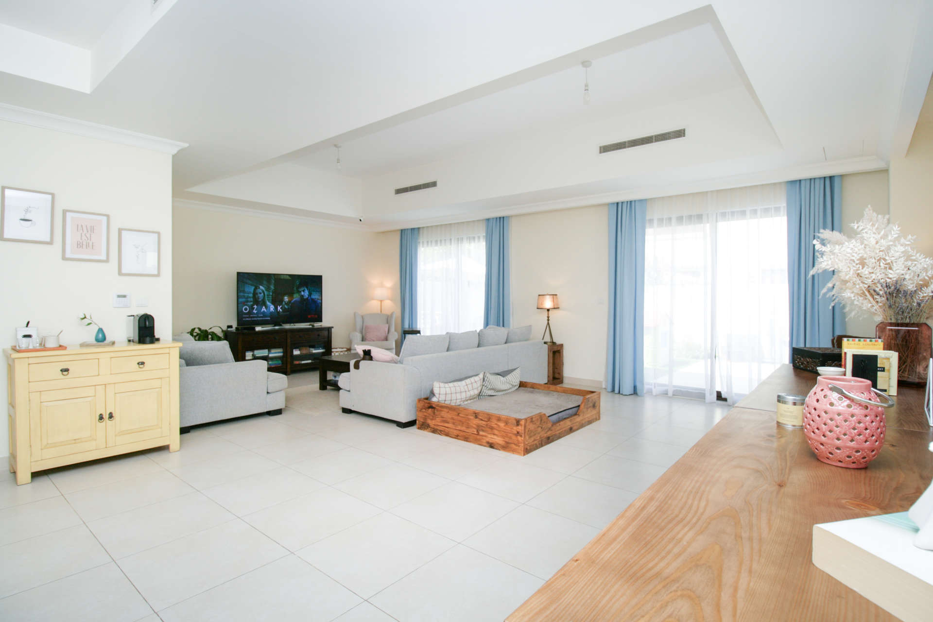 Exterior view of 3-bedroom villa with private garden in Palma, Arabian Ranches 2