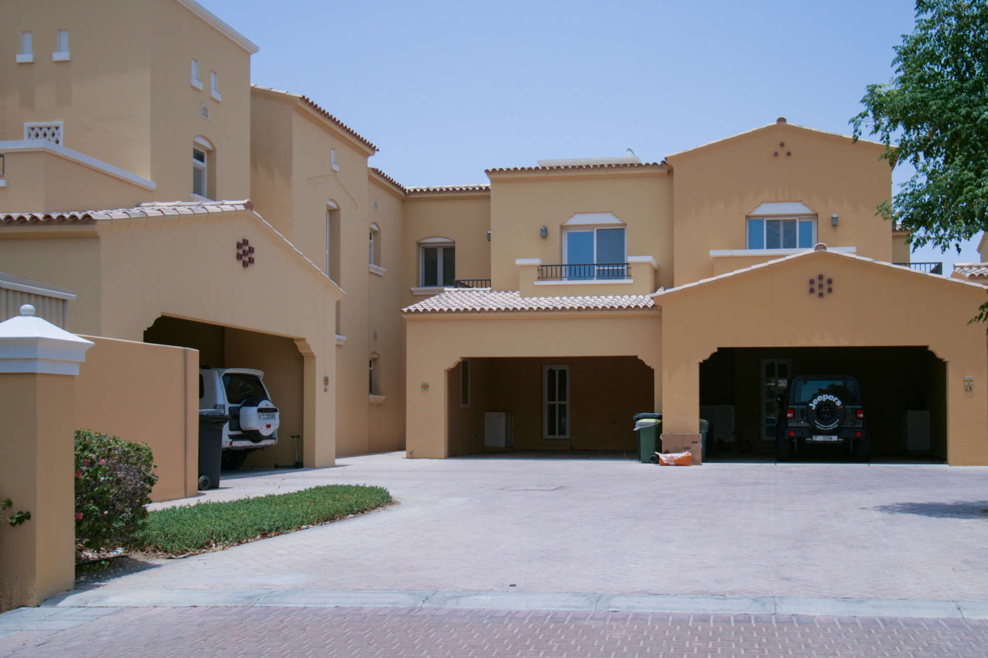 Spacious 3-bedroom Palmera villa exterior in Arabian Ranches, available for rent