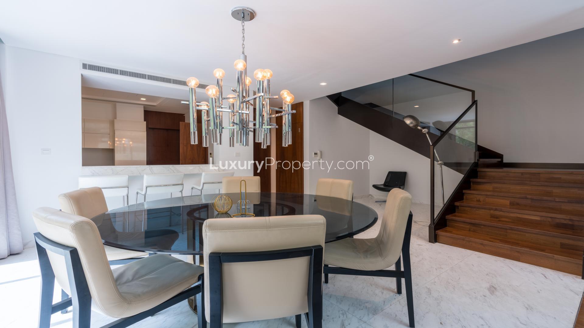 Modern living room in fully furnished 3-bedroom villa, Picadilly Green, Damac Hills