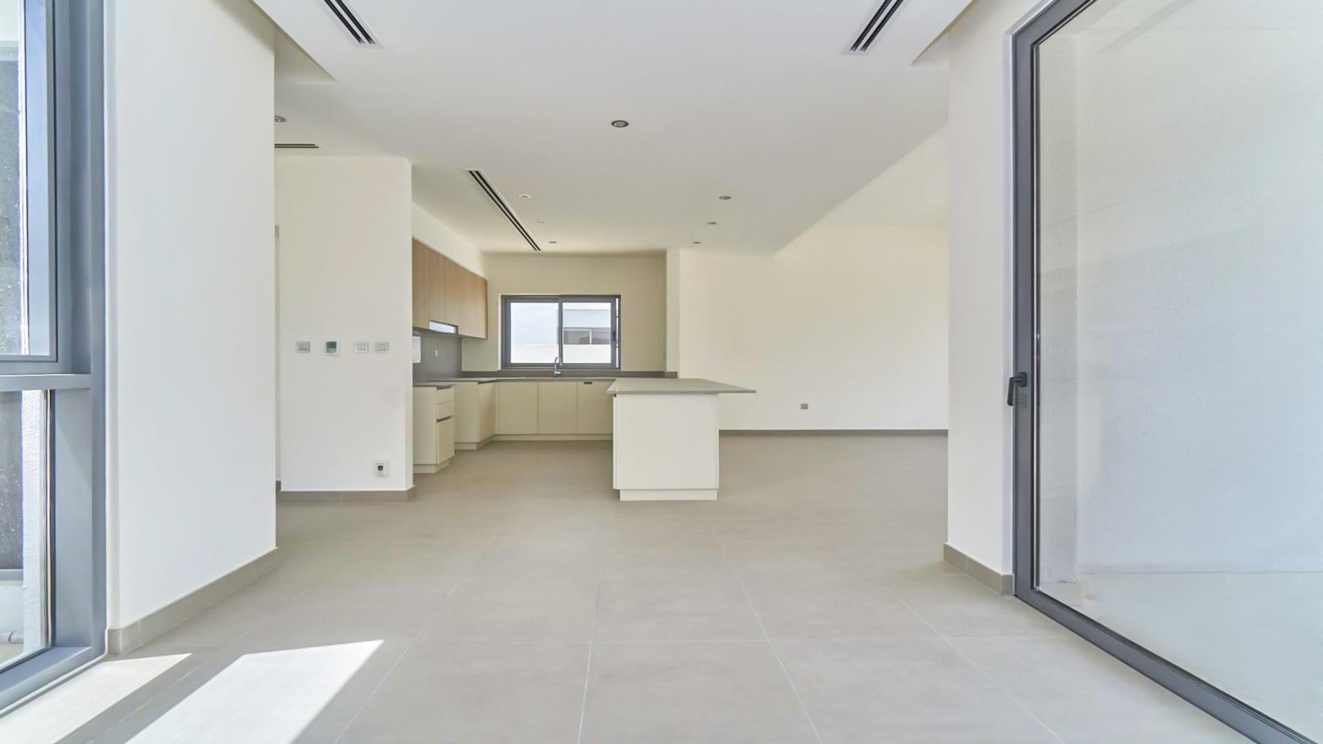 Spacious 3-bed villa exterior with garden in Sidra 1, Dubai Hills Estate for rent