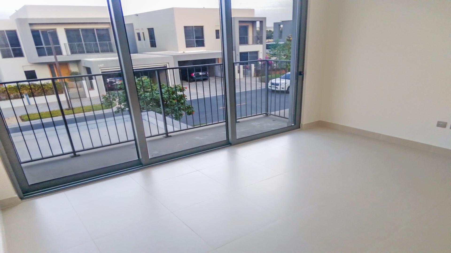 Bright interior of 3BR villa with garden view in Sidra Villas, Dubai Hills Estate