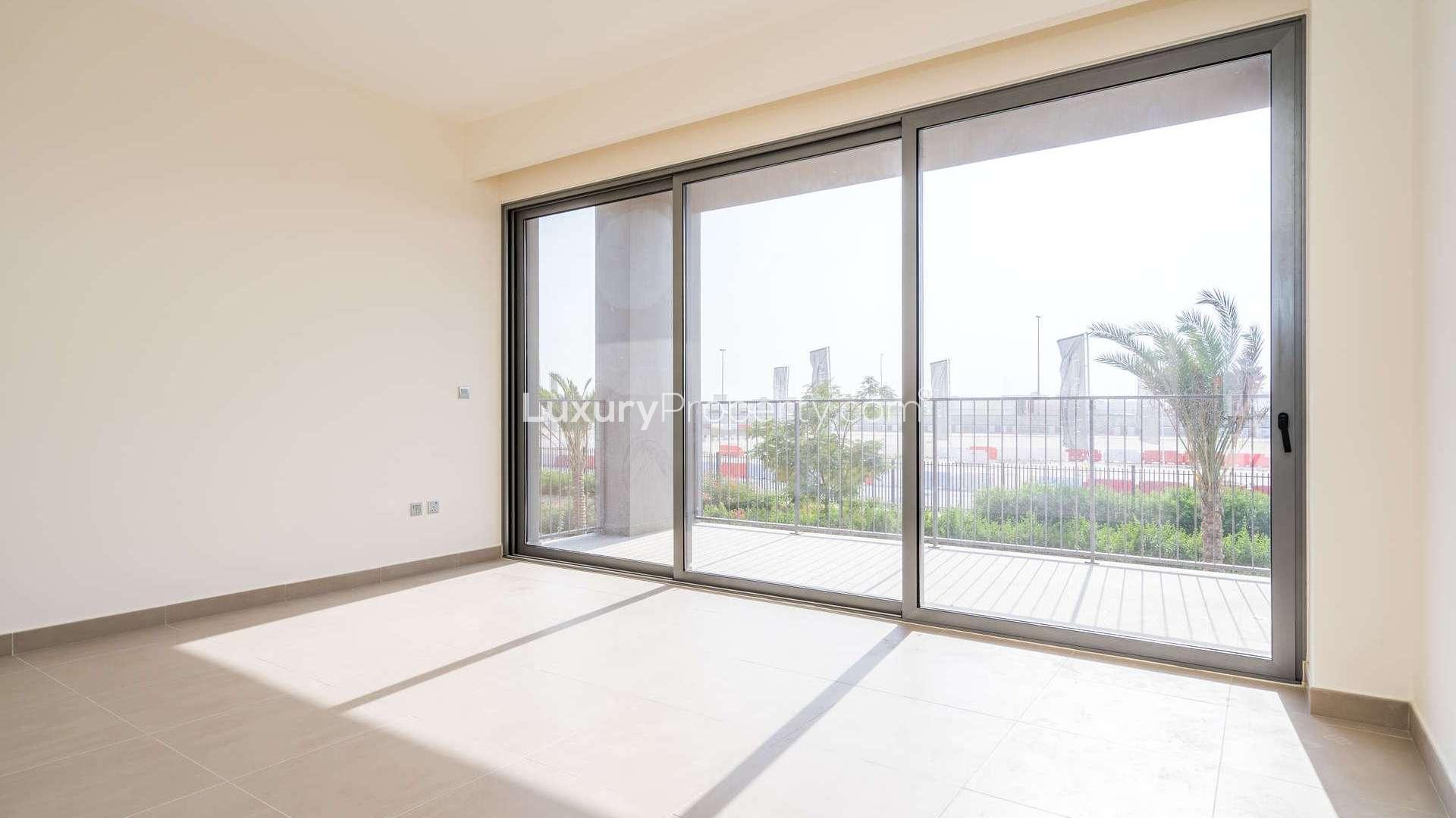 Modern kitchen in three-bedroom villa, Sidra, Dubai Hills Estate, available for rent