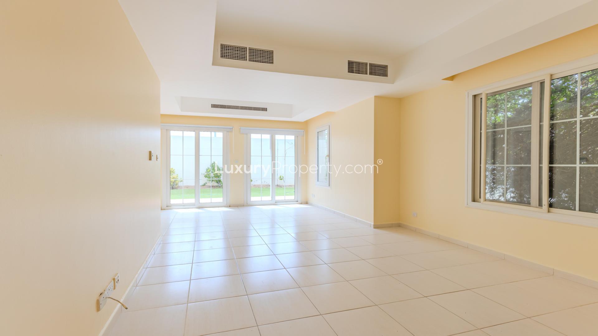 Spacious living room in 3-bedroom villa for rent, The Springs, Springs 3 community