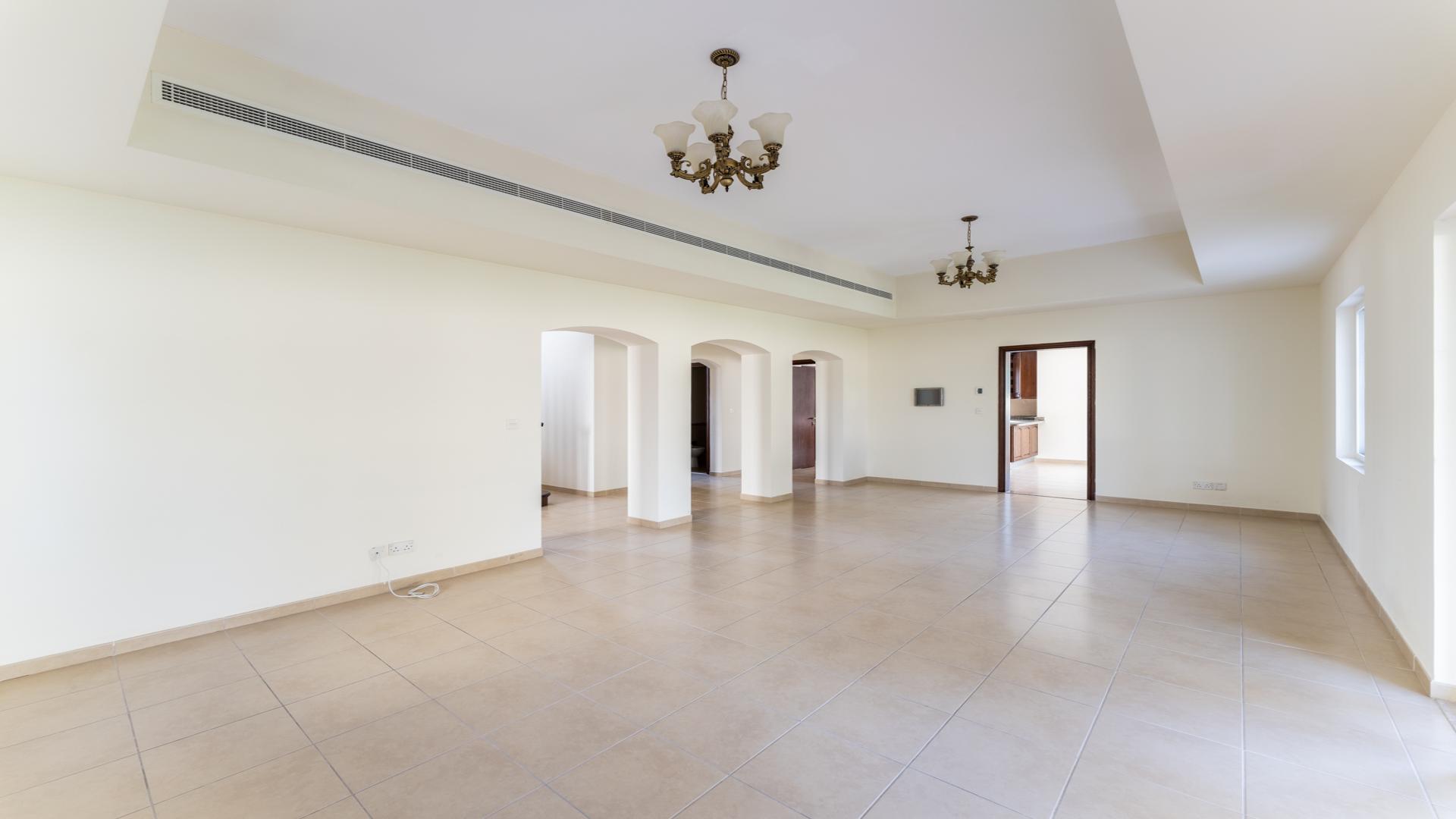 Spacious living area in renovated 3-bedroom villa, Alvorada, Arabian Ranches, available for rent