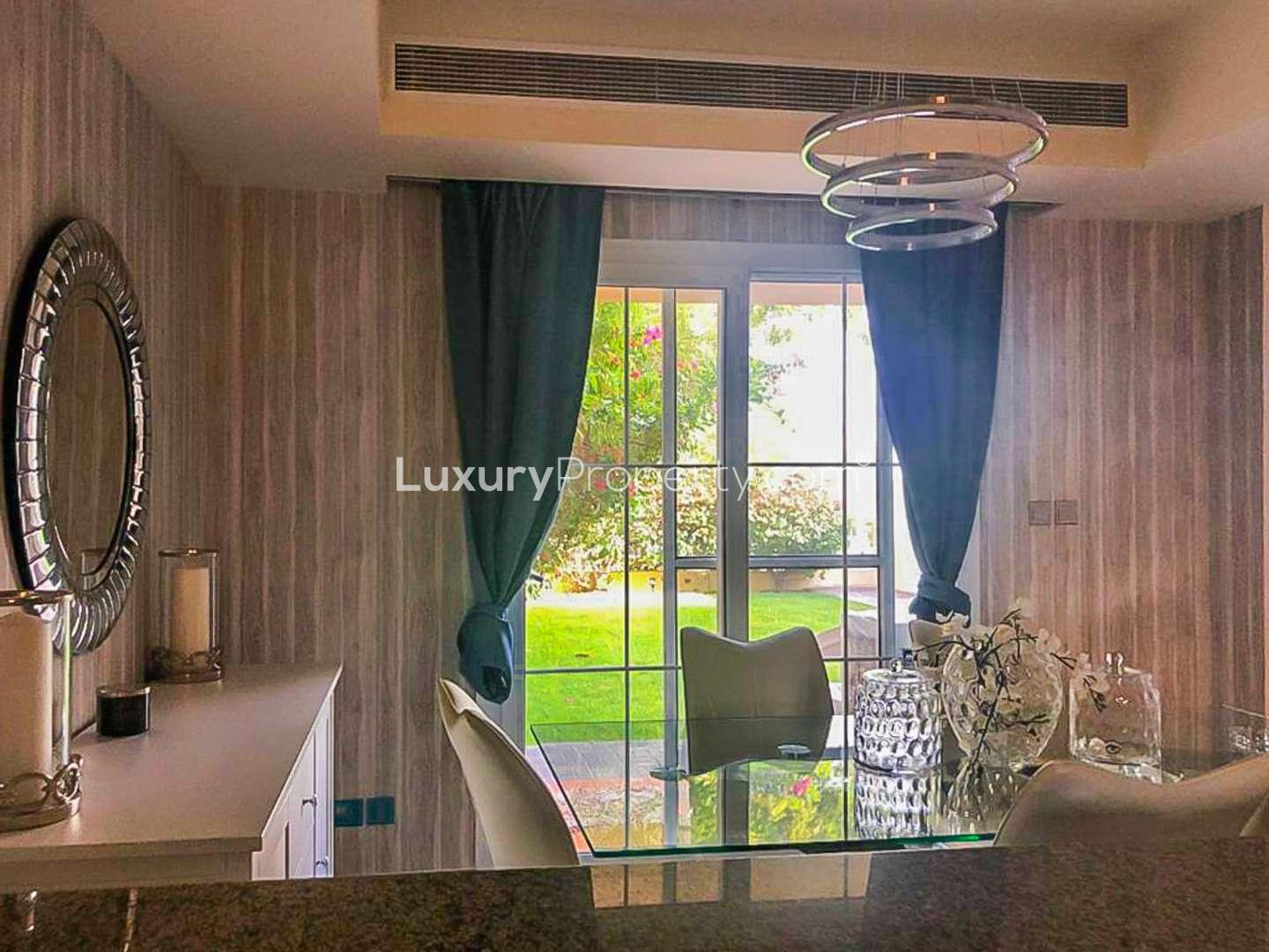 Beautiful garden view with pool at upgraded villa in Springs 5, Emirates Living