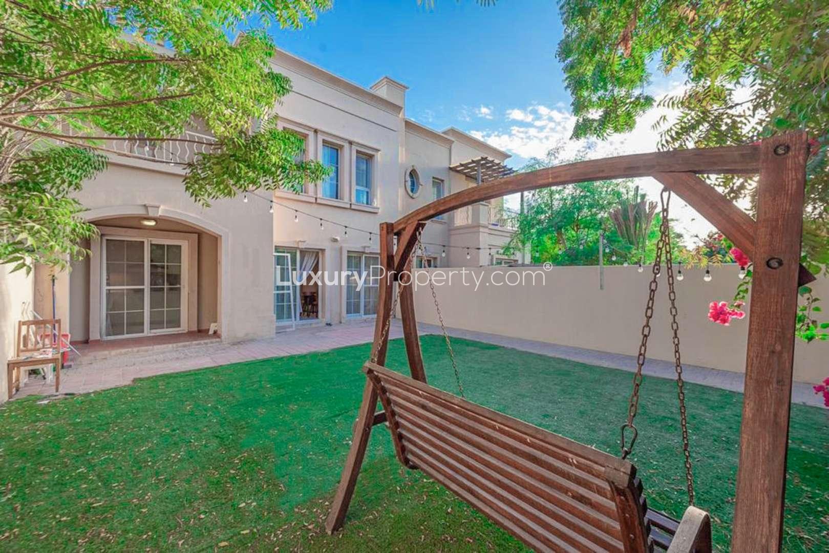 Upgraded 3-bedroom villa with garden and swing in Springs 5, available for rent