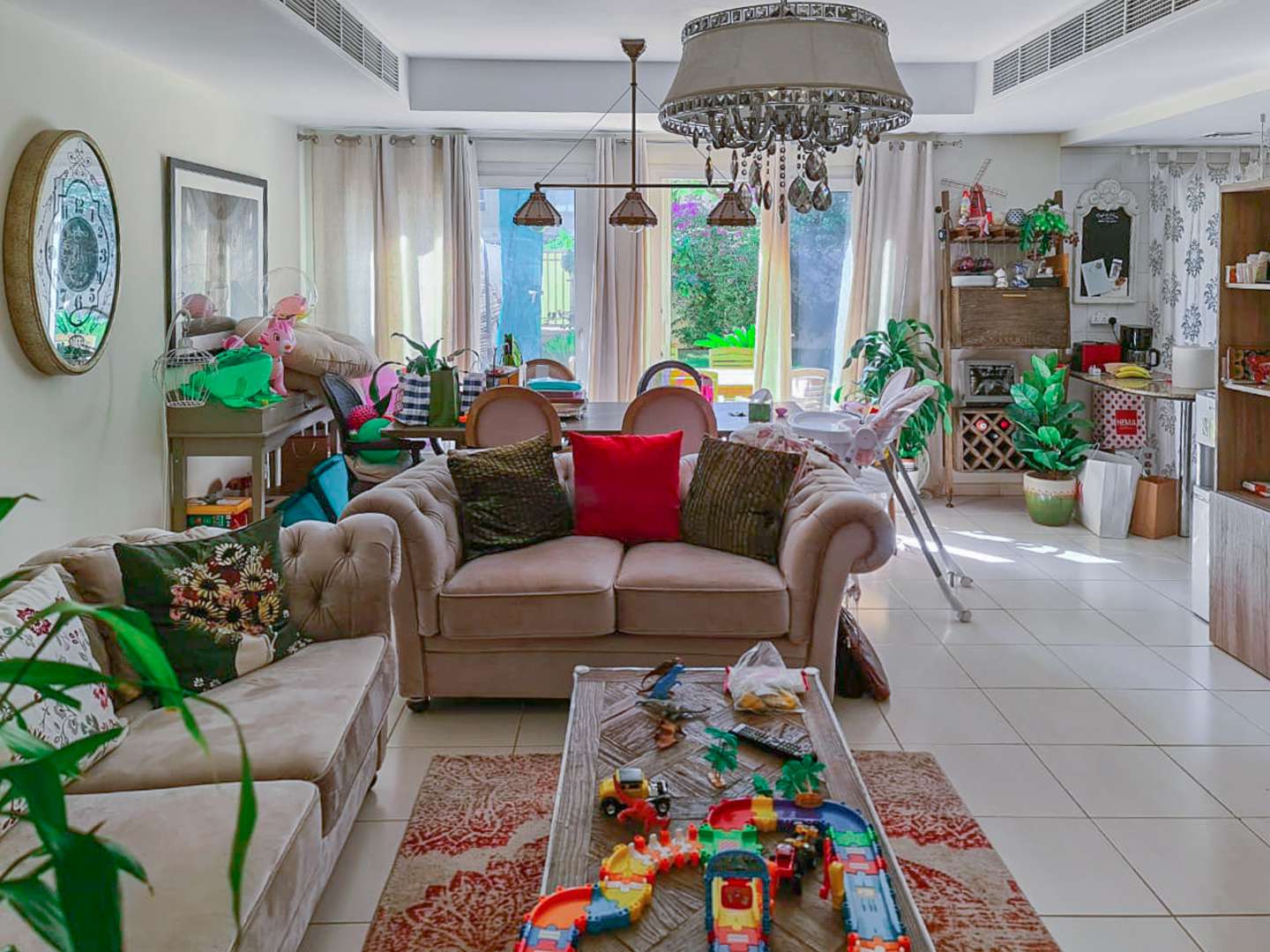 Charming garden view of 7-bedroom villa in Springs 8, Dubai, ideal for families