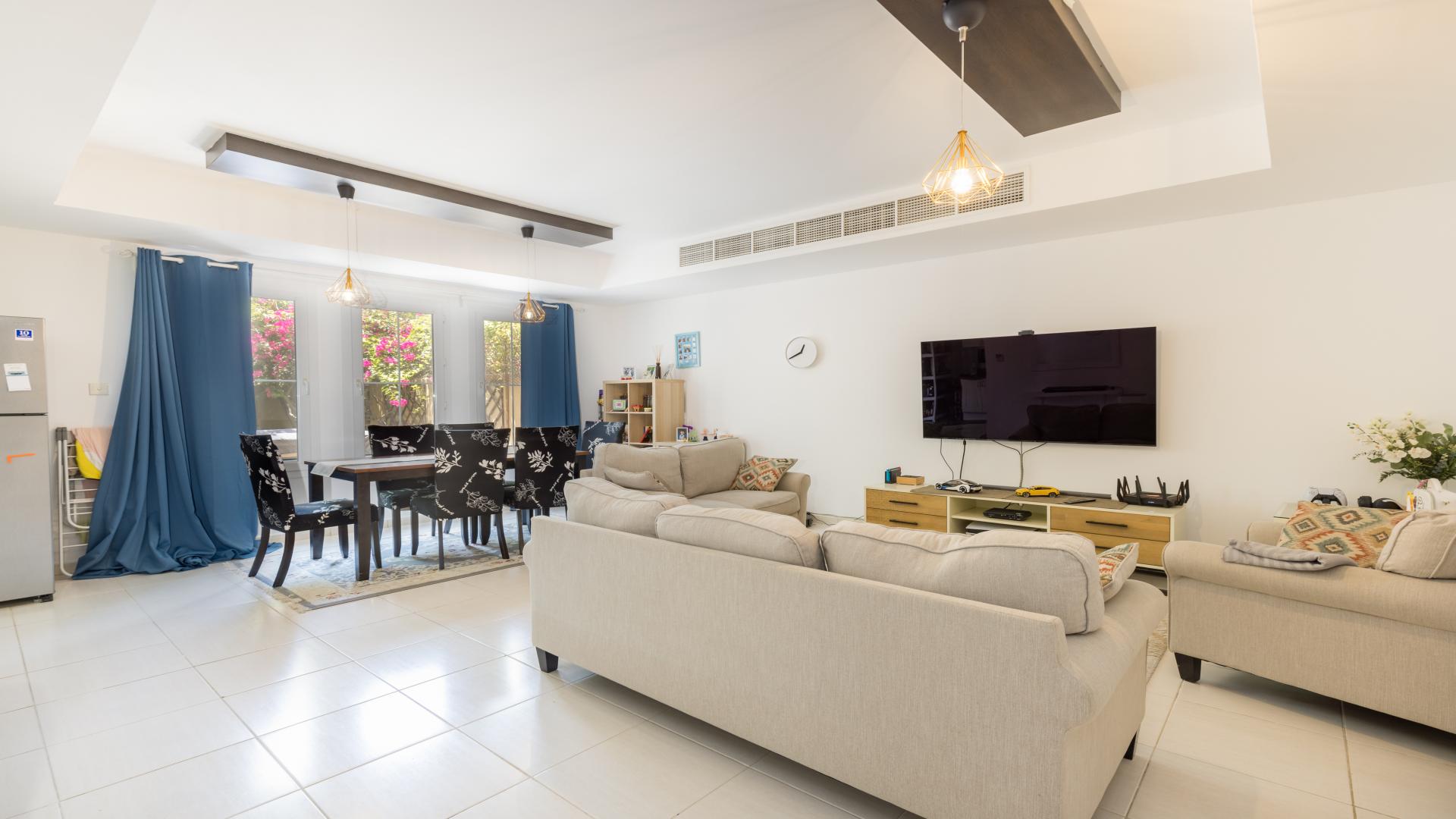 Villa exterior in The Springs, Emirates Living, 3-bedroom rental property with carport