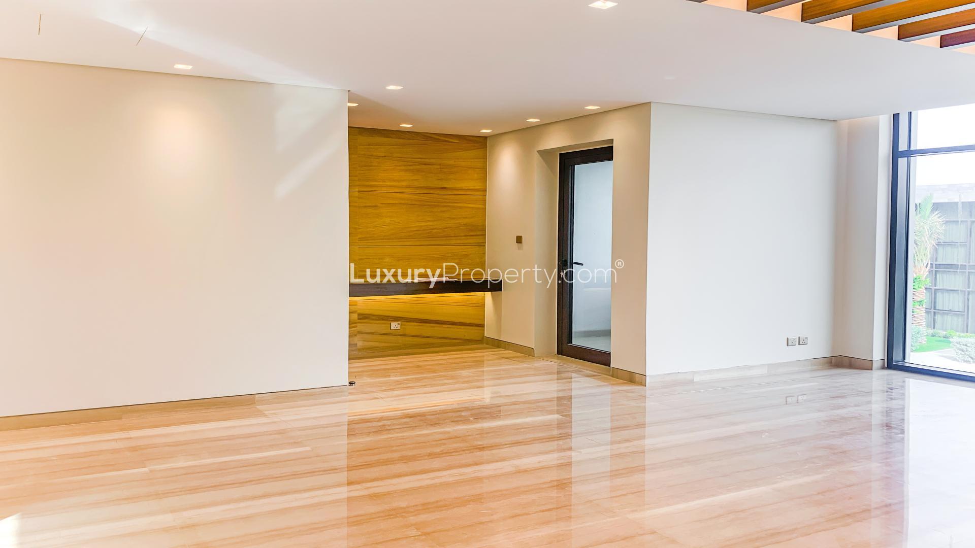 Luxurious villa interior with modern Fendi finishings in Damac Hills, Trevi, for rent