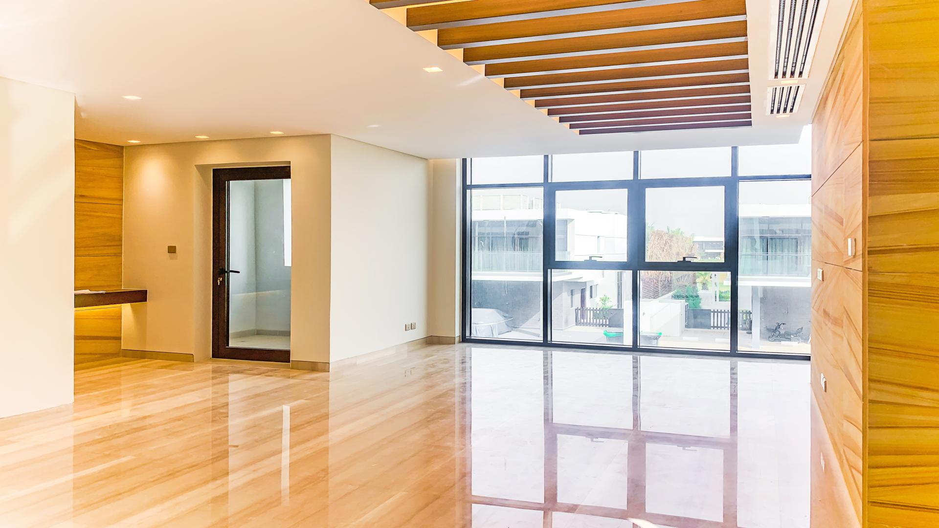 Beautifully designed villa exterior in Trevi, Damac Hills, available for rent