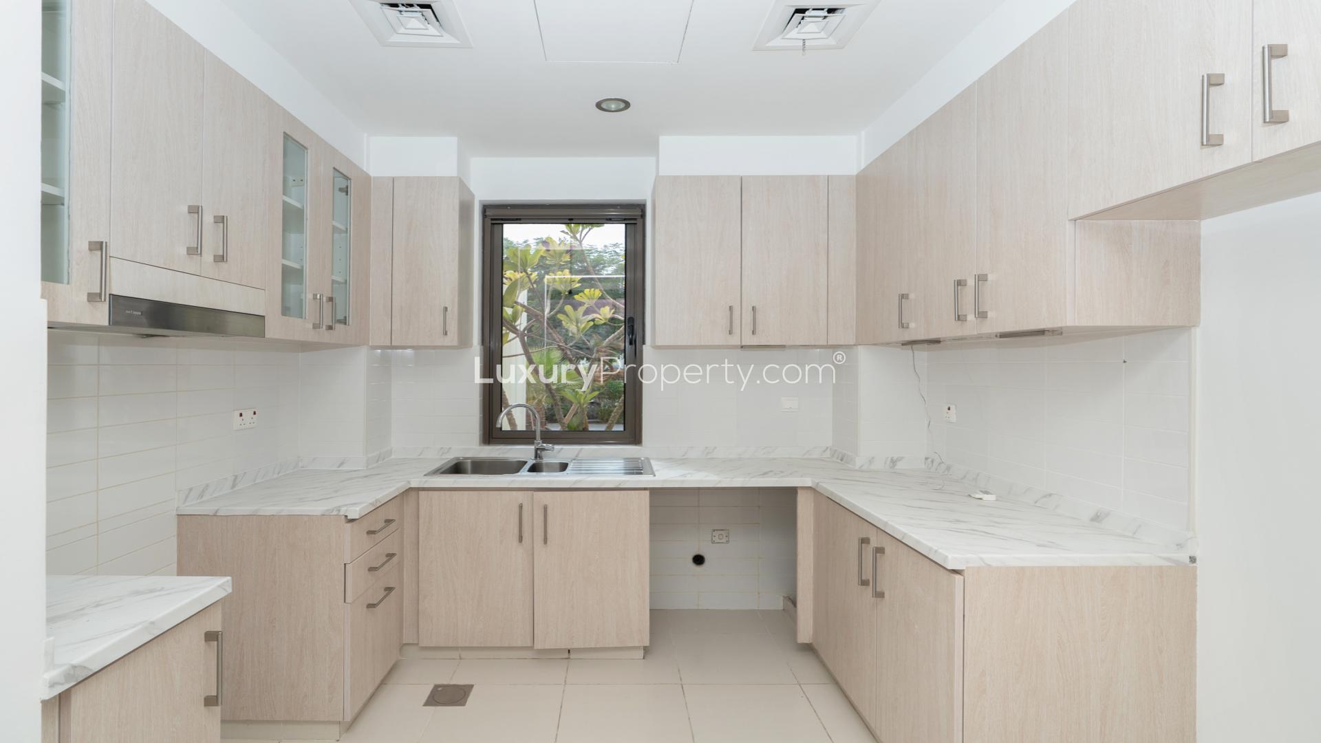 Bright living room with large windows in Mira Oasis 3 villa, Reem Community